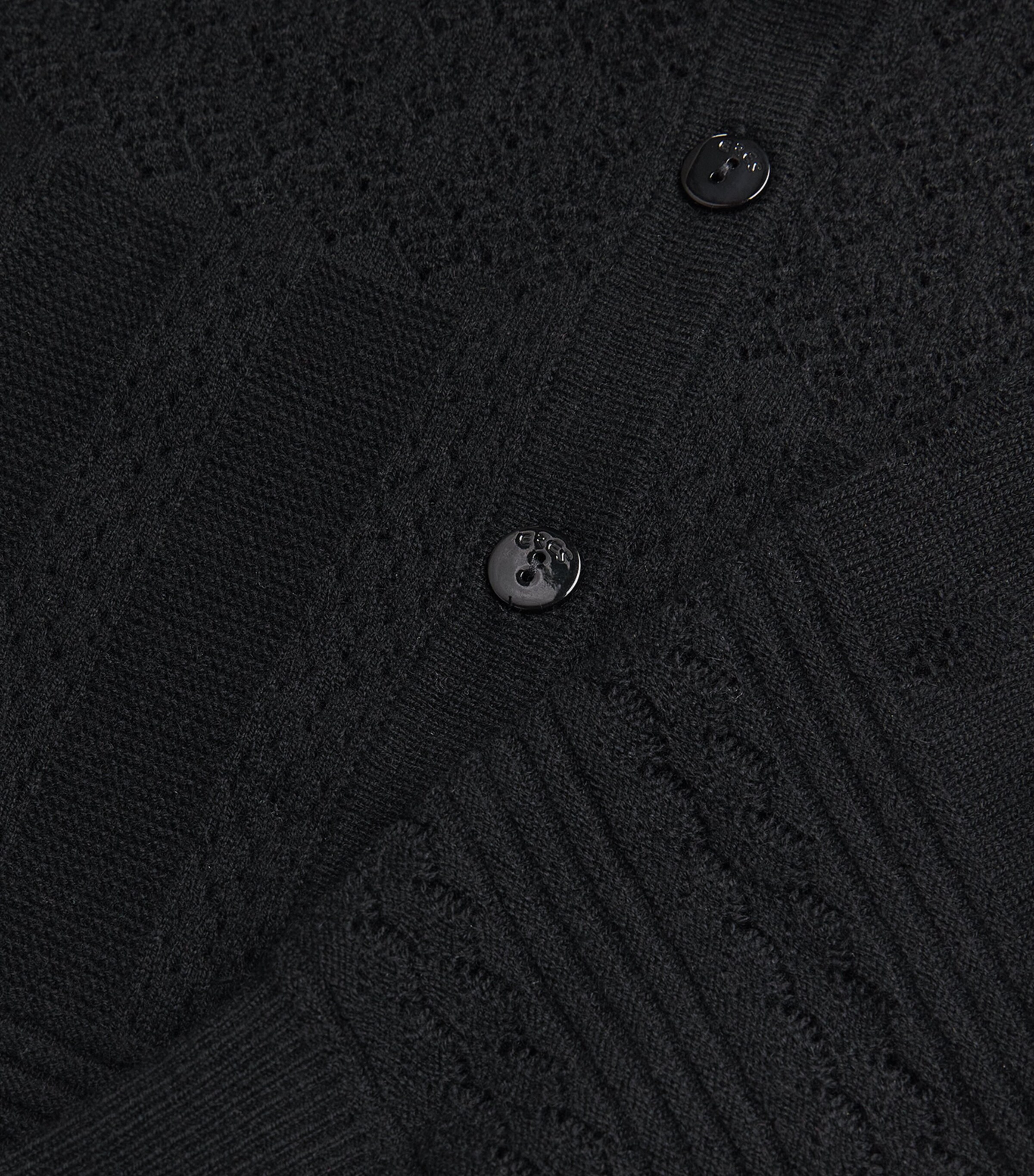 Wool-Cashmere Trio Cardigan 1001 NOIR Image 6