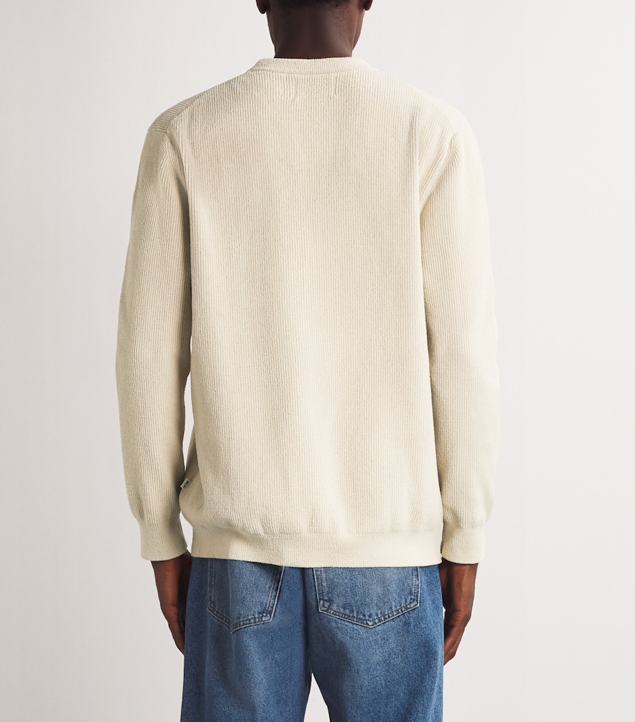 NN07 Mens Cotton Jacobo Sweater Ecru Image 4