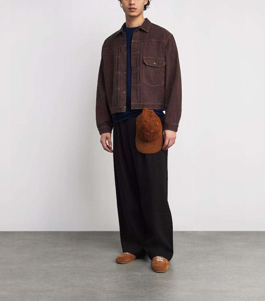 Cotton Cursive Logo T-Shirt NWPRT NVY-SOCIETY BR Image 2