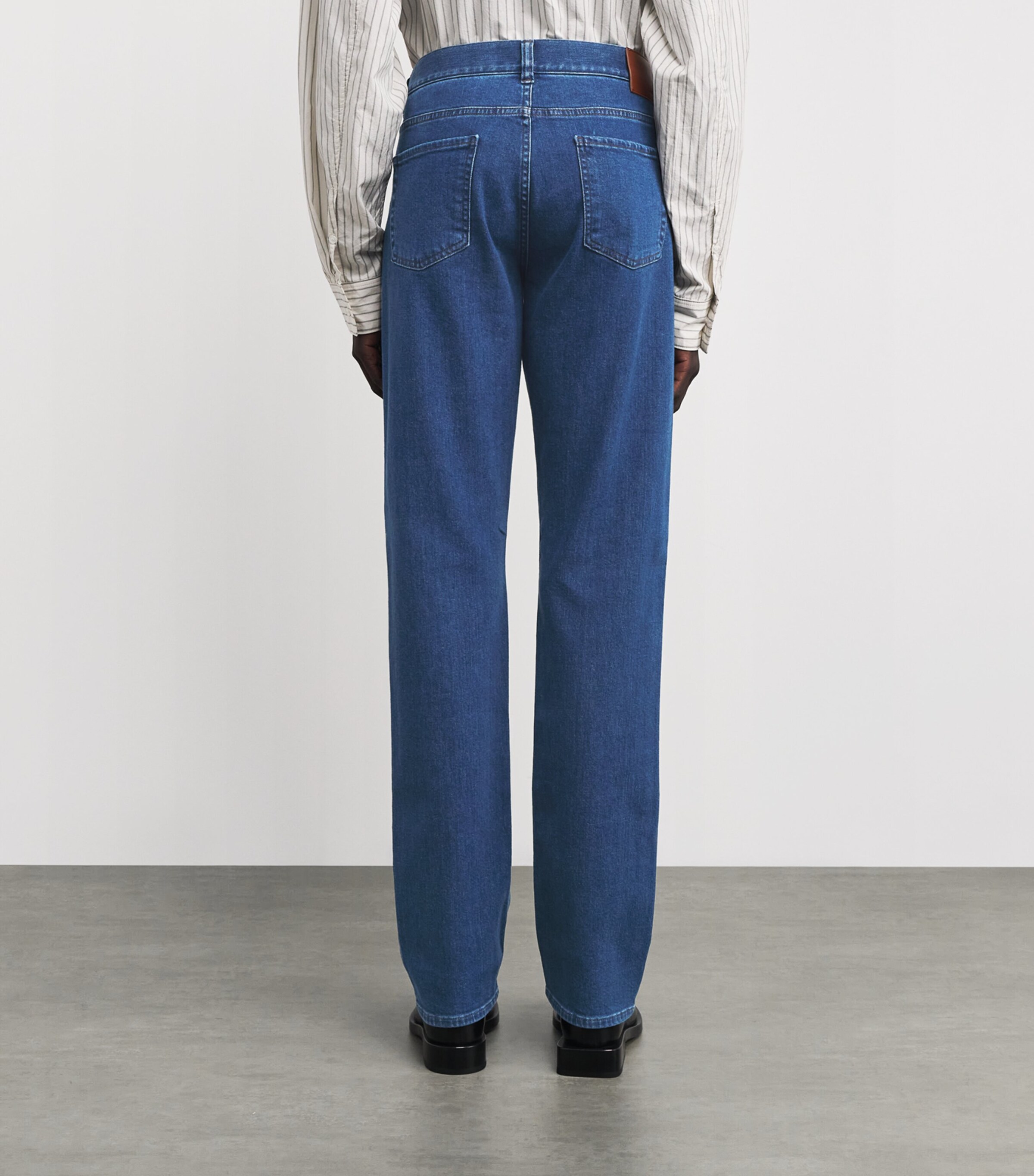 Canali Mens Straight-Fit Jeans Image 4