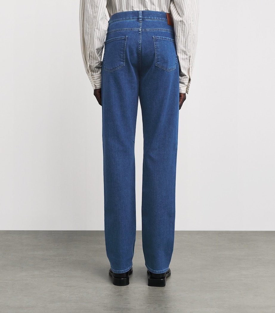 Canali Mens Straight-Fit Jeans Image 4