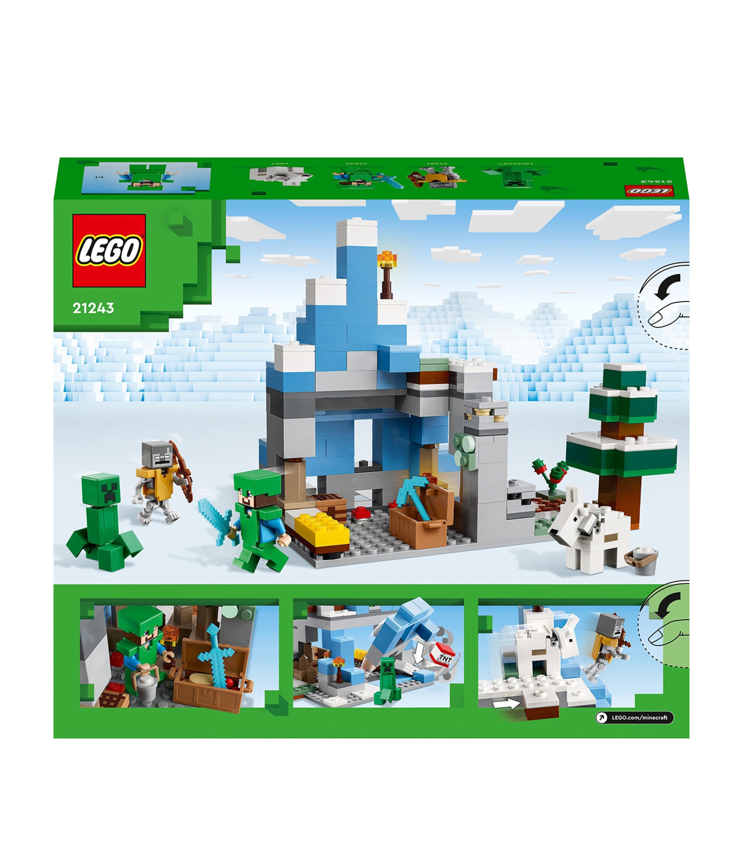 Lego Minecraft The Frozen Peaks 21243 | Harrods CA