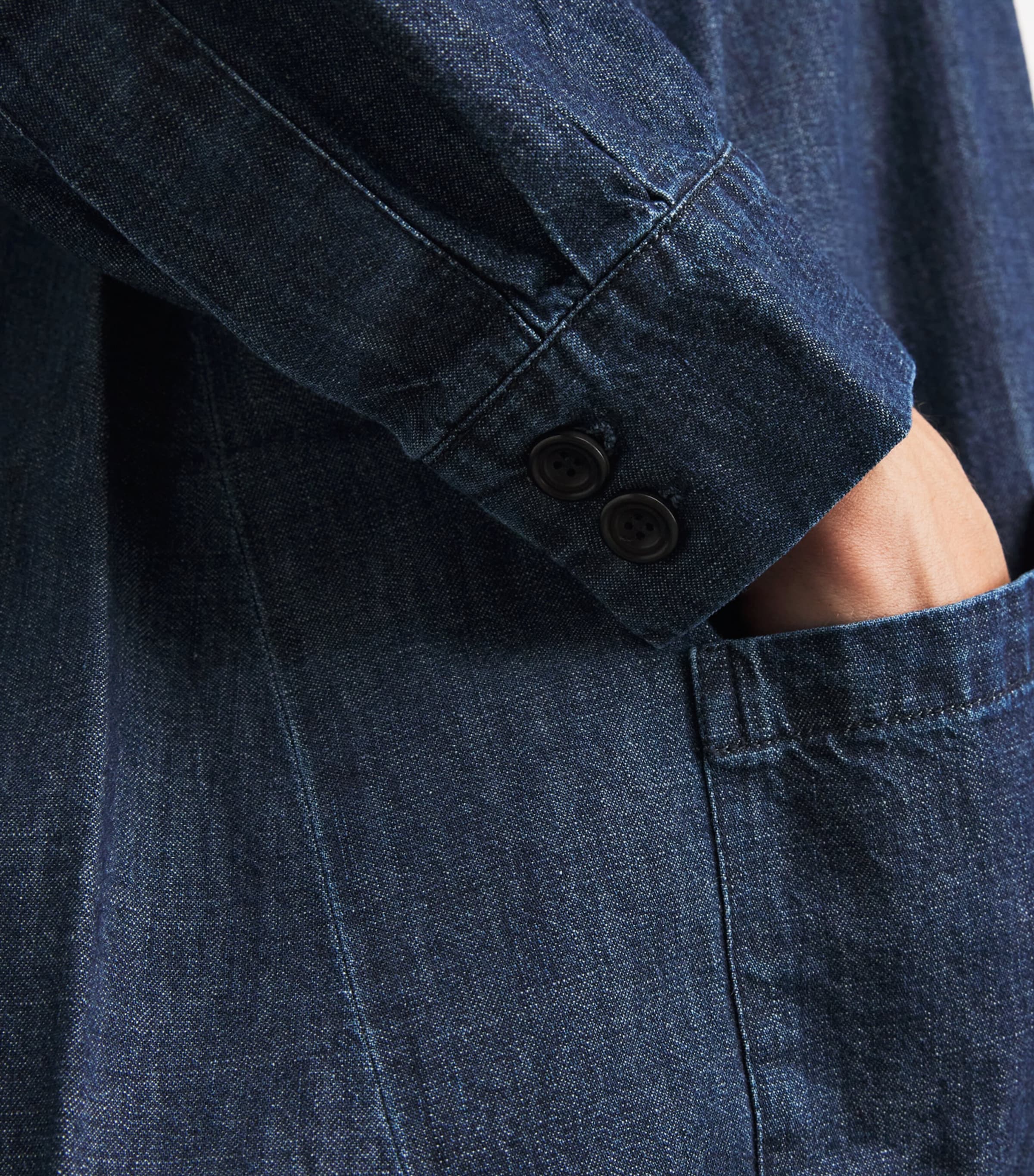 Denim Side-Seam Midi Dress JEANDARK Image 6