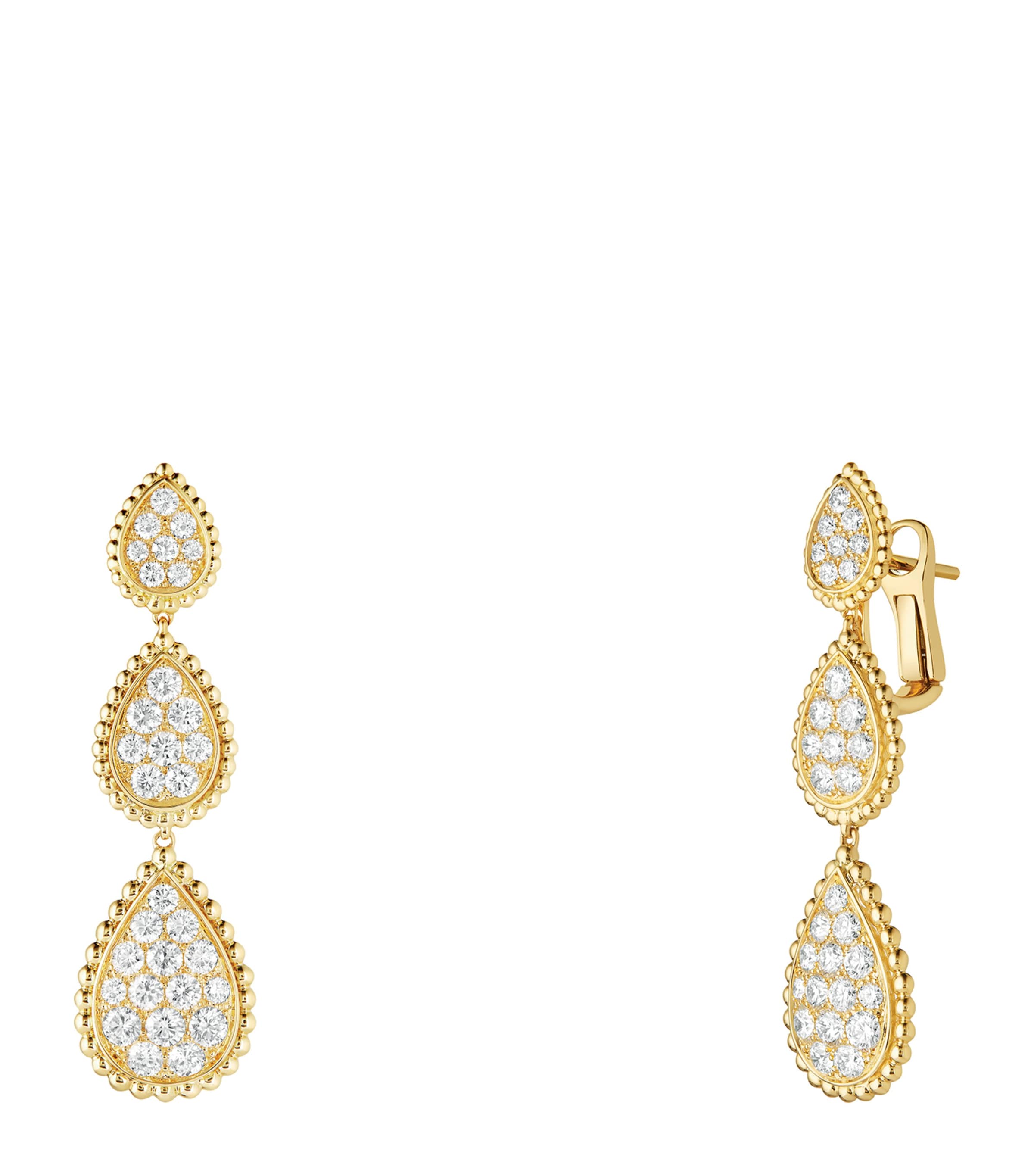 Yellow Gold Serpent Bohème Pendant Earrings GOLD Image 2