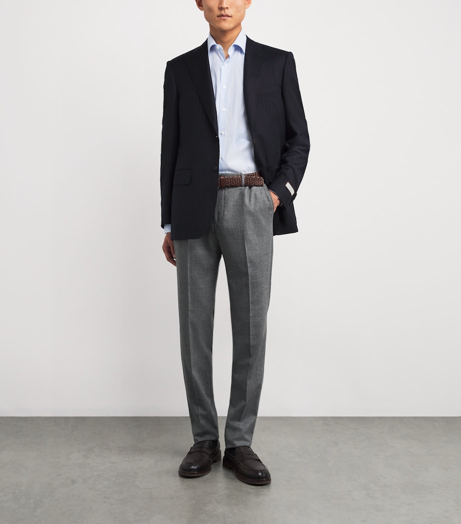 Twill Slim Trousers 26 GREY Image 2