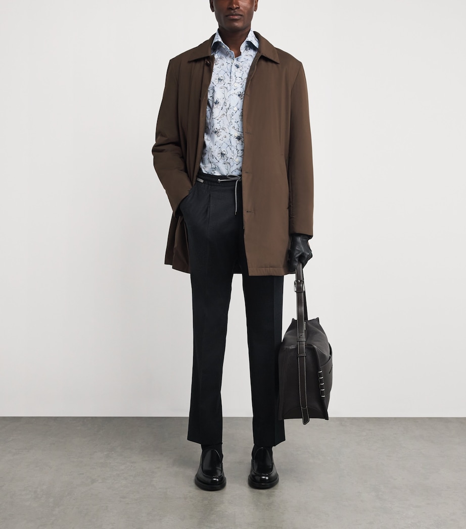 Signature Twill Floral Contemporary-Fit Shirt LIGHT BLUE Image 2