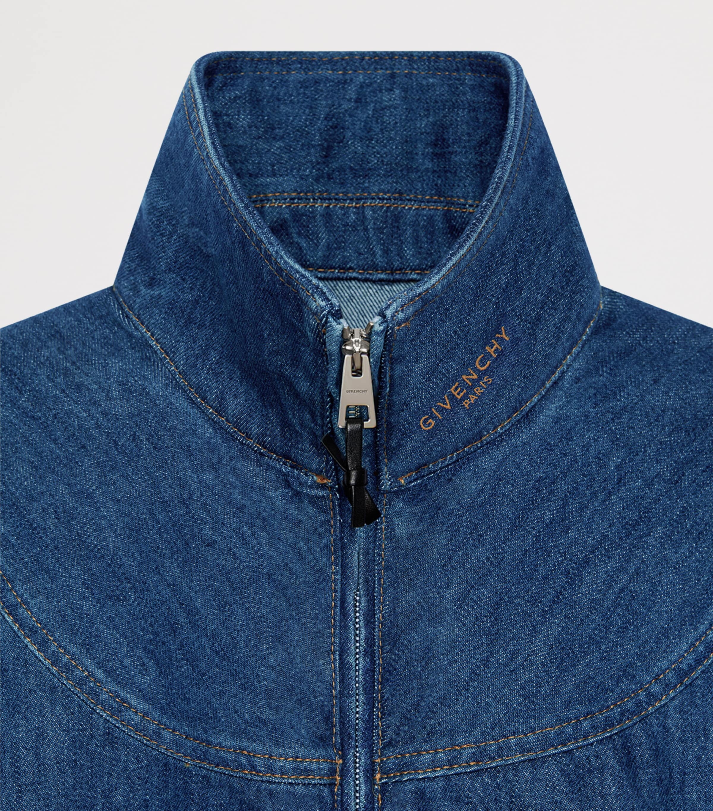 Givenchy Womens Denim Bomber Jacket Image 4