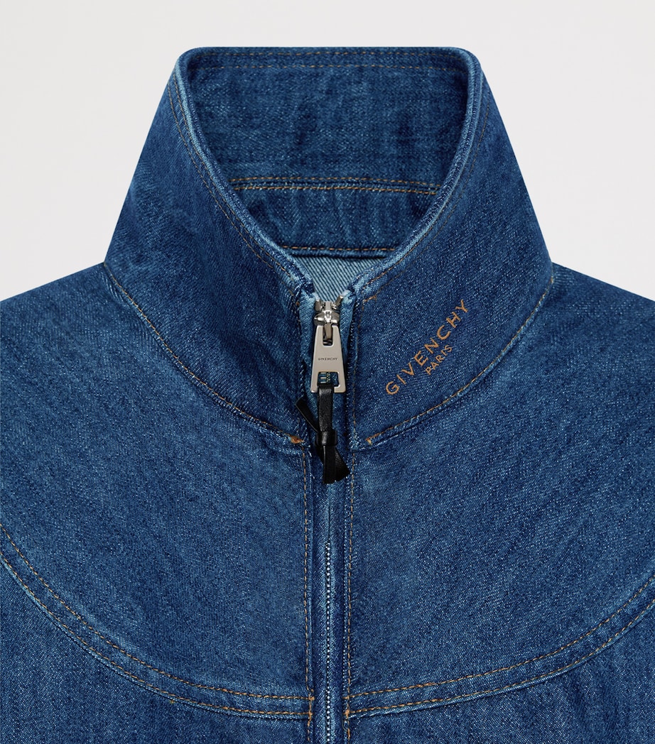 Givenchy Womens Denim Bomber Jacket Image 4