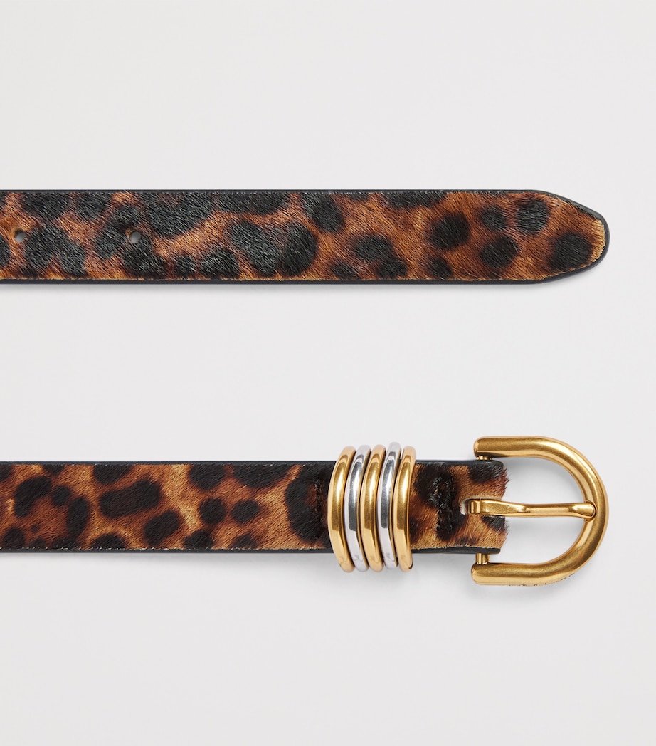 Rag & Bone Calf Hair Leopard Sasha Belt Lephc Image 3