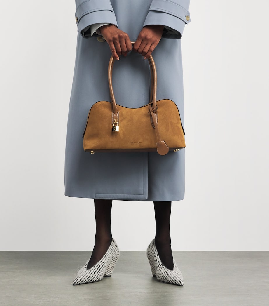 Vegan Suede Ryder Shoulder Bag 5742 BRANDY Image 5