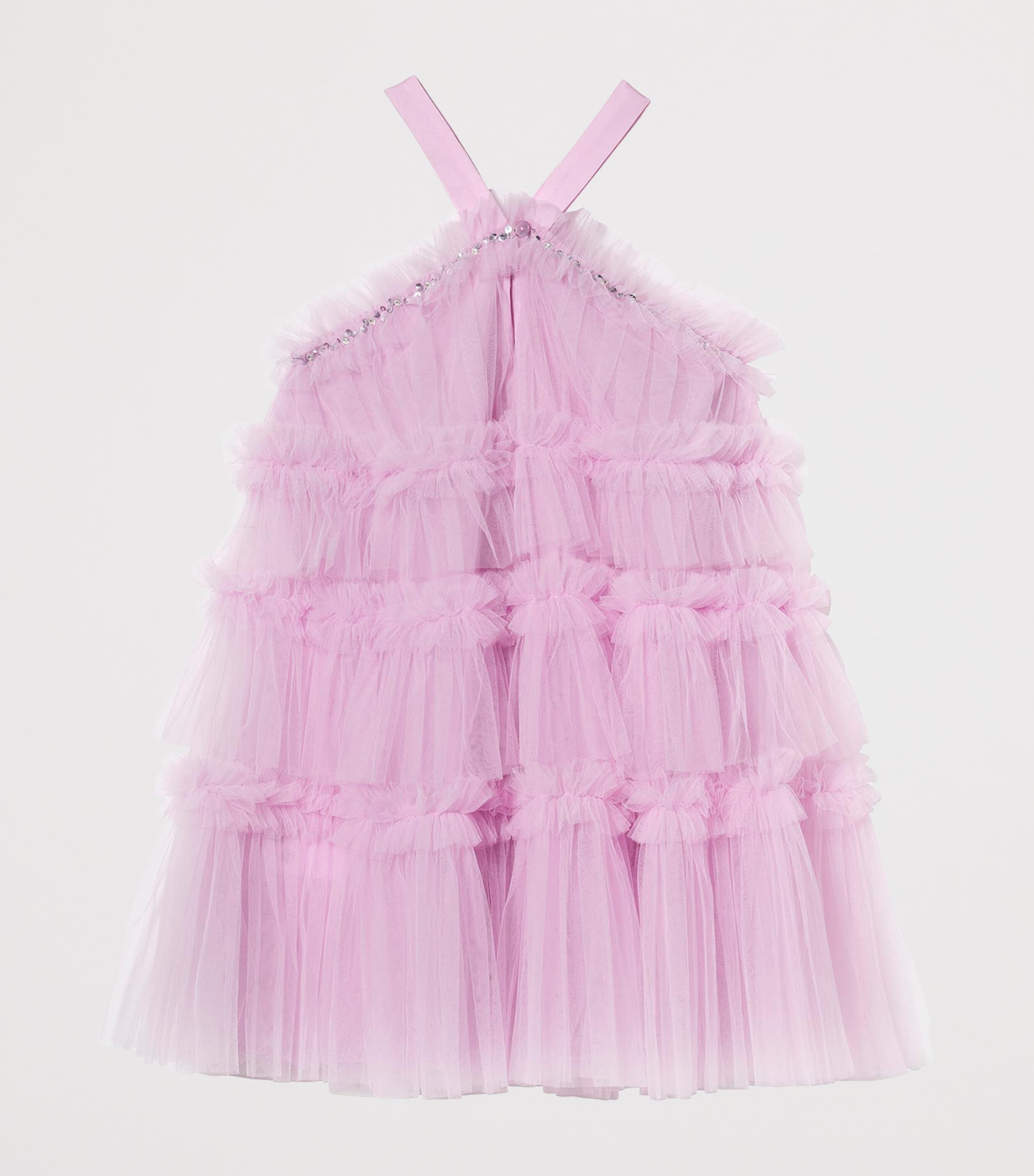 Tutu Du Monde Tulle Bon Bon Dress (2-11 Years) Orchid Bouquet Image 3