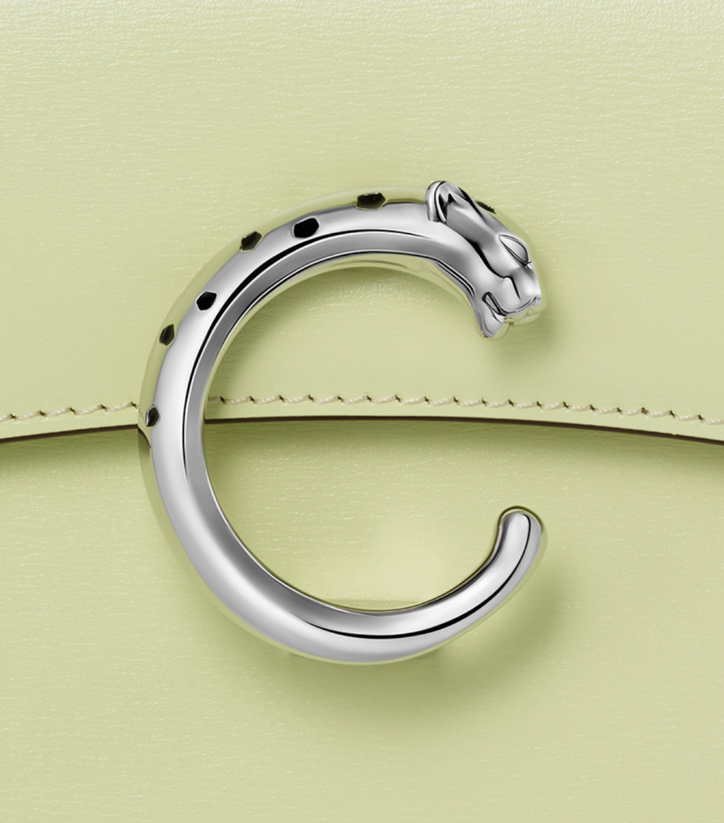 Cartier Leather Panthère de Cartier Top-Handle Bag Citrus Image 7