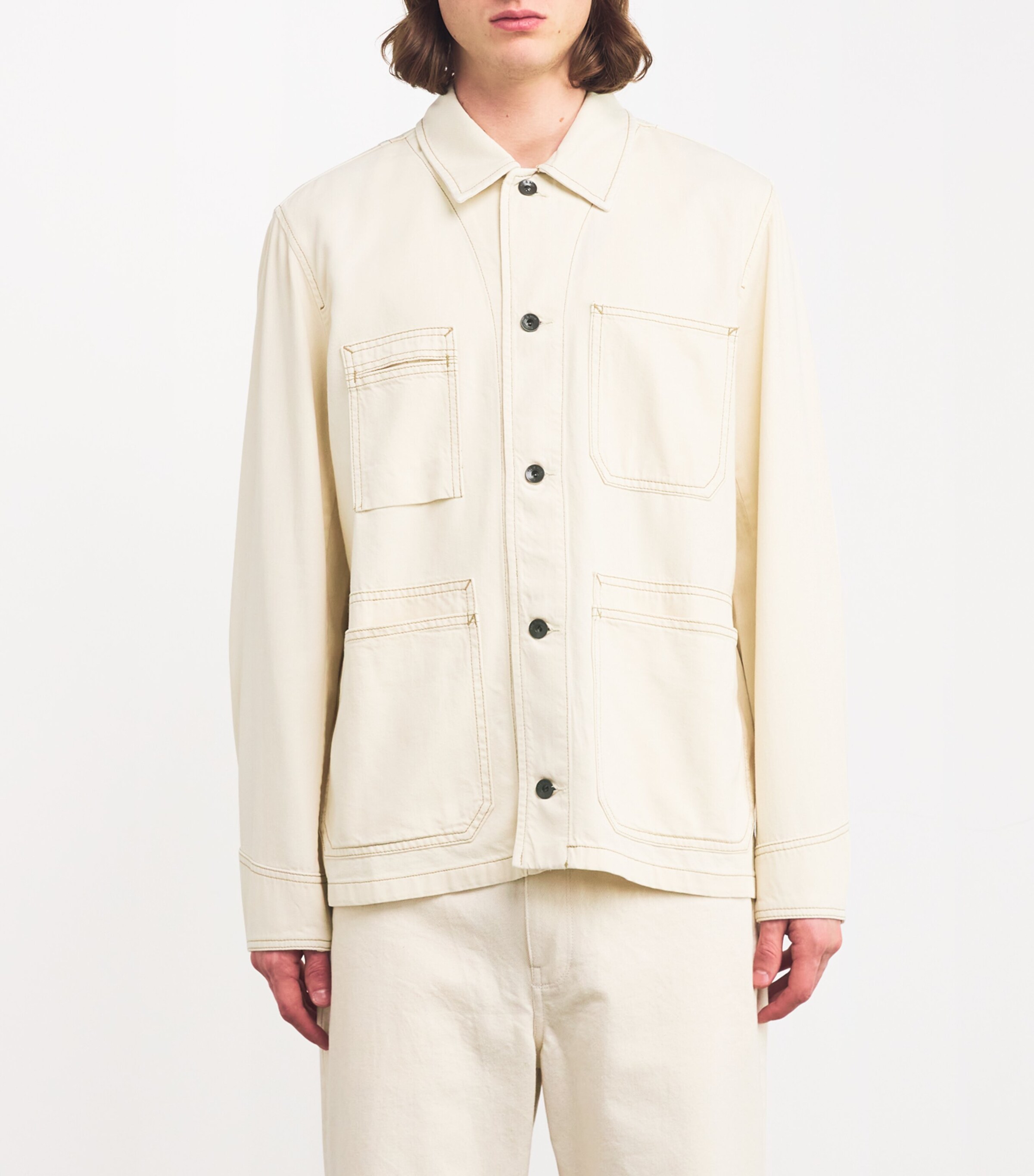 Graham Denim Jacket ECRU Image 3