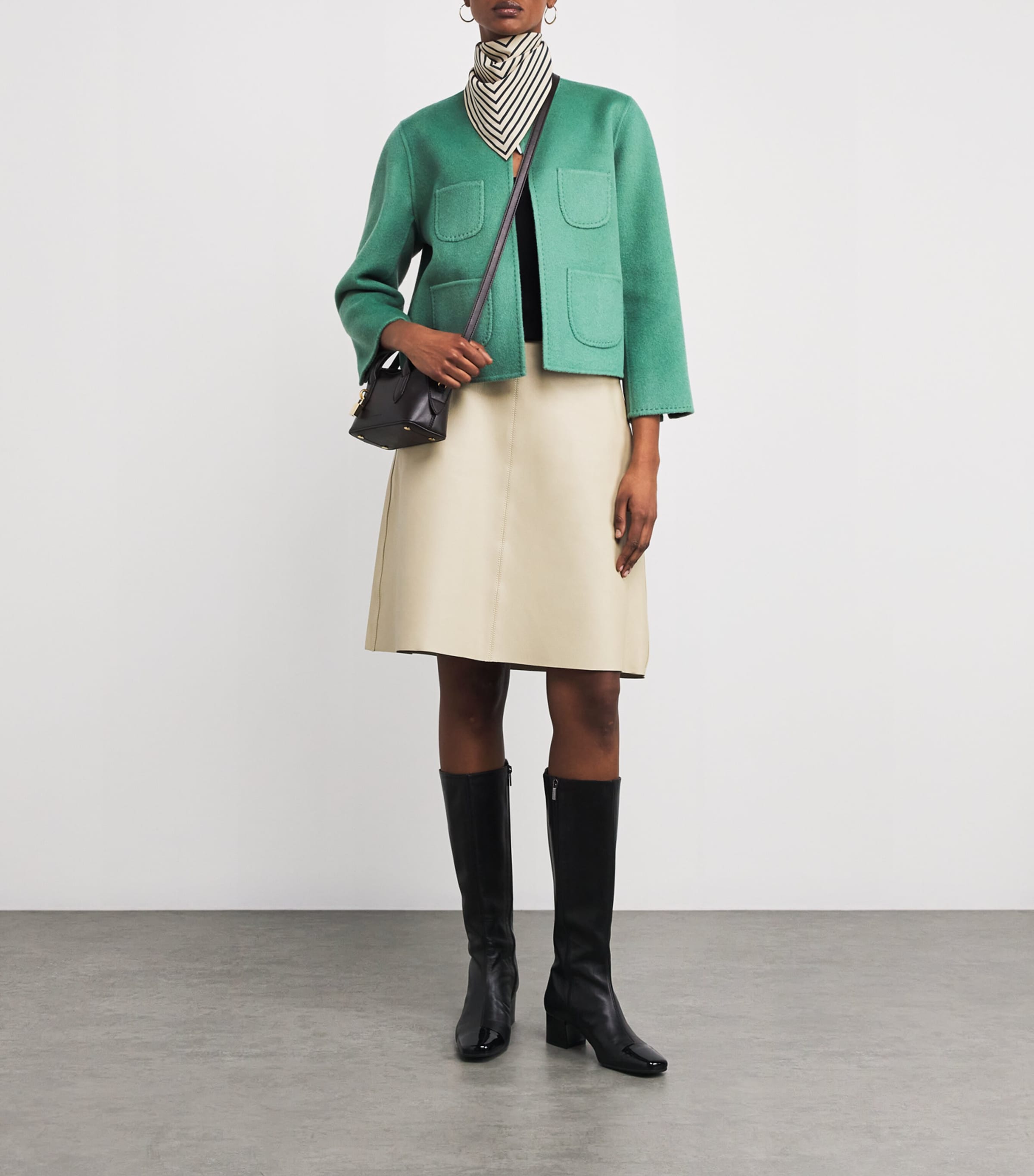 Wolk Morais Womens Cashmere Four Pocket Jacket Patina Image 2