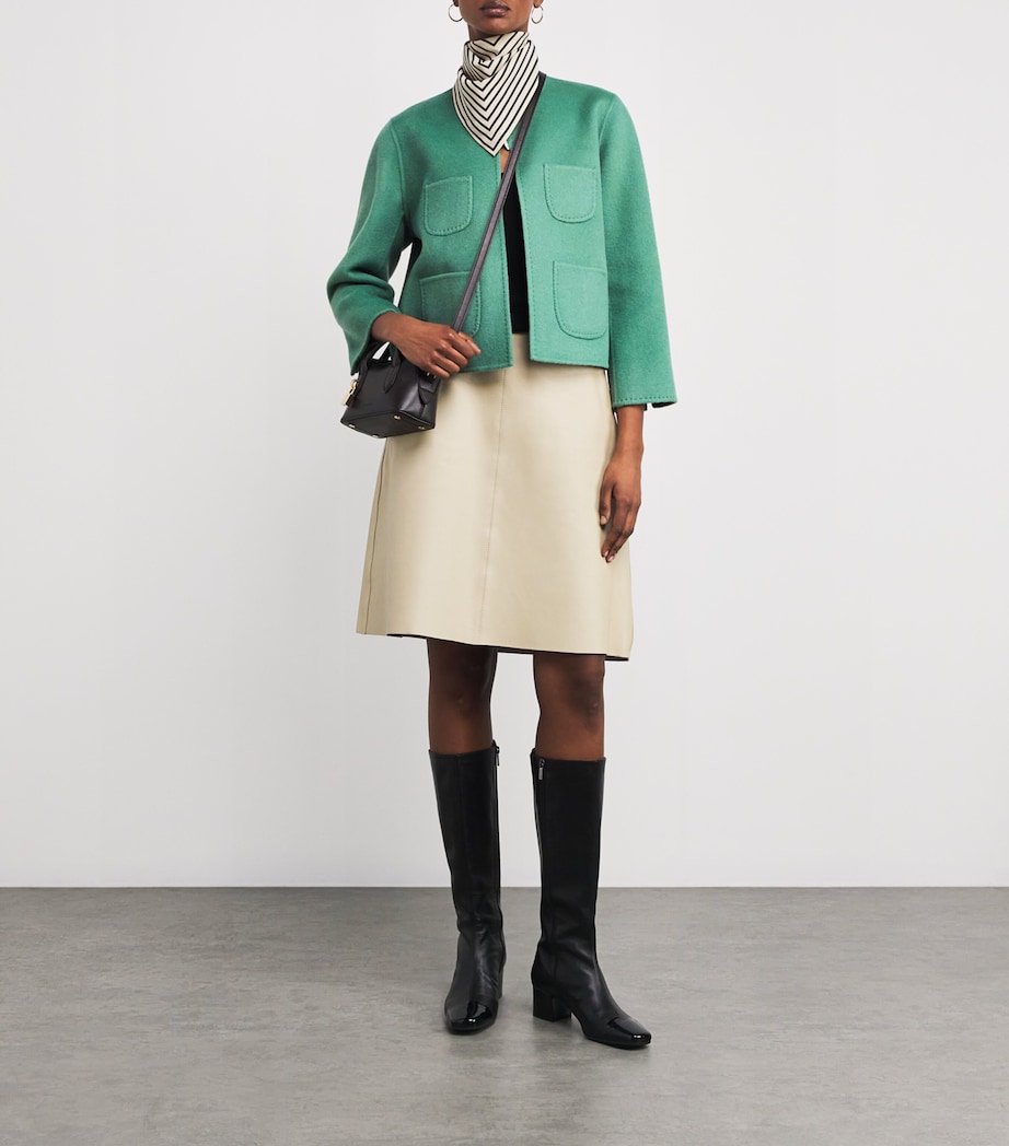 Wolk Morais Womens Cashmere Four Pocket Jacket Patina Image 2