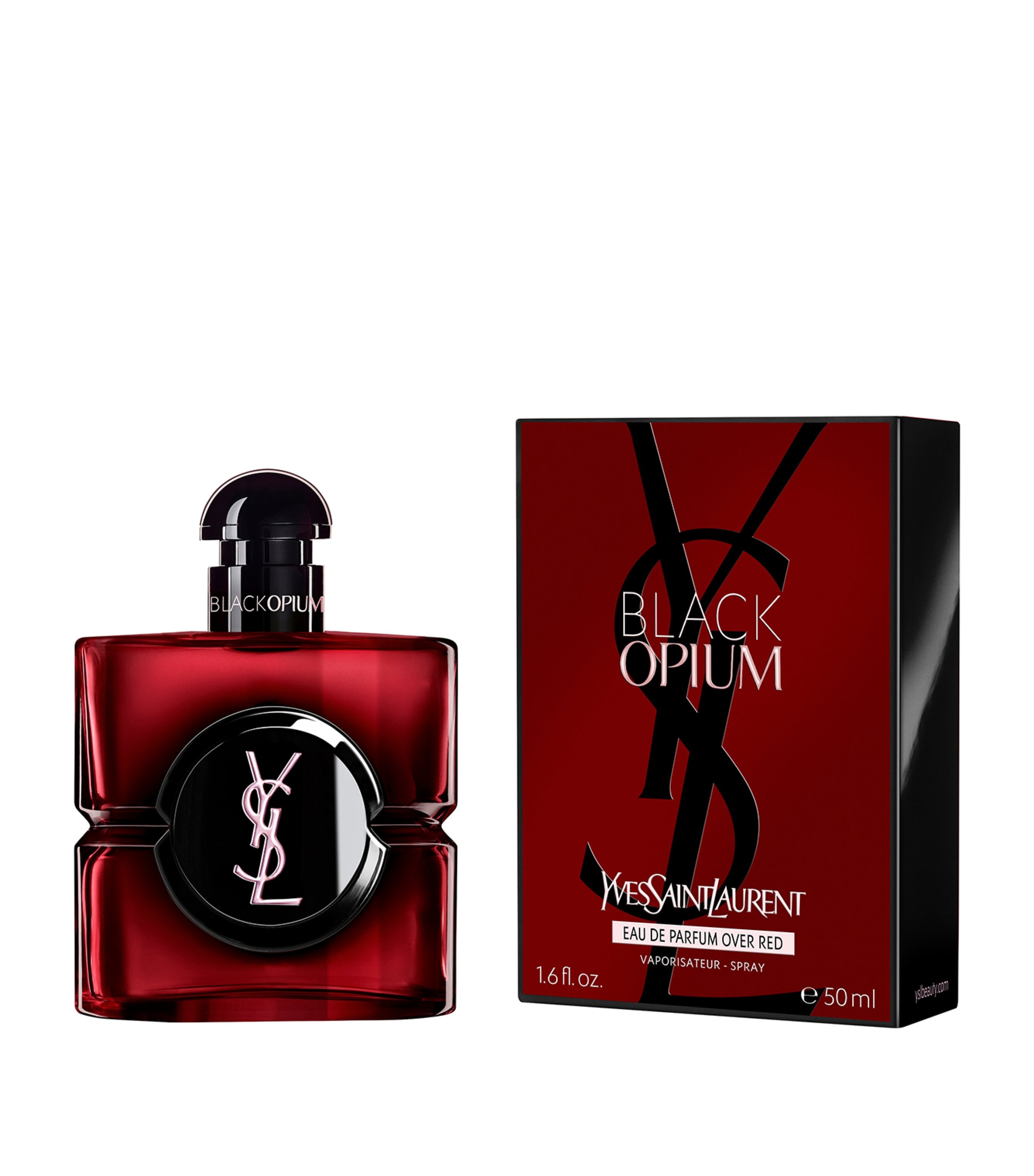 YSL Black Opium Eau de Parfum Over Red (50ml) | Harrods US