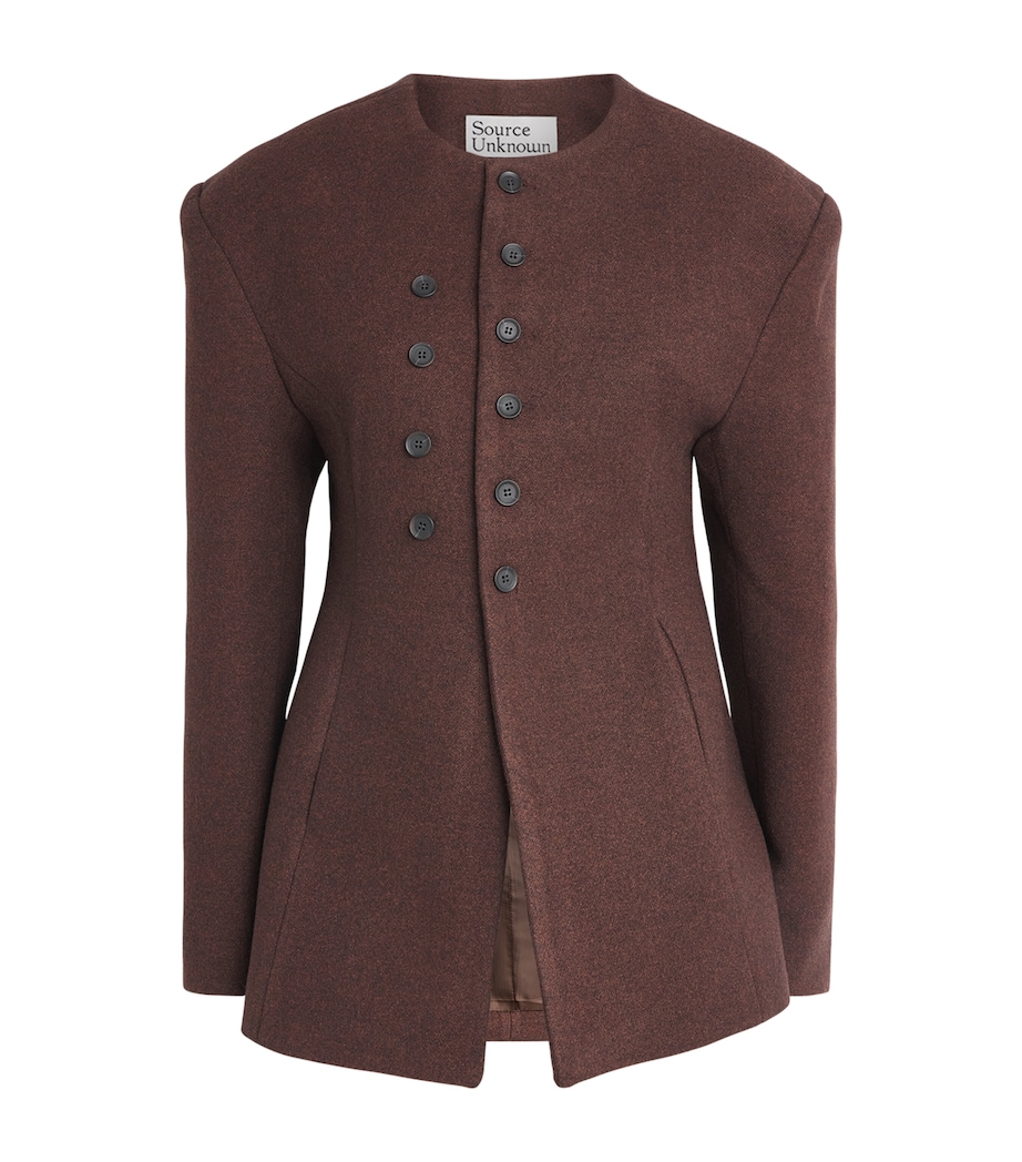 Source Unknown Womens Banton Double-Breasted Jacket Br Image 1