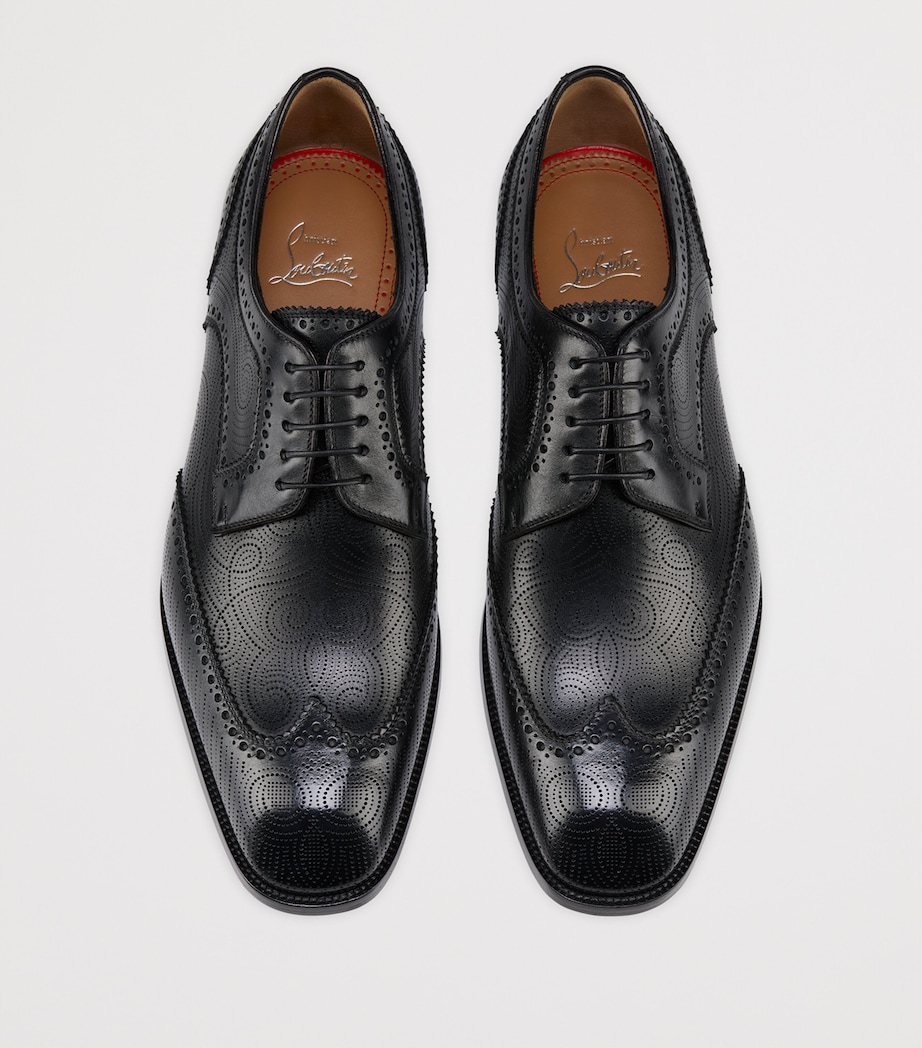 Grave Calf Leather Derby Shoes BK01 Image 3