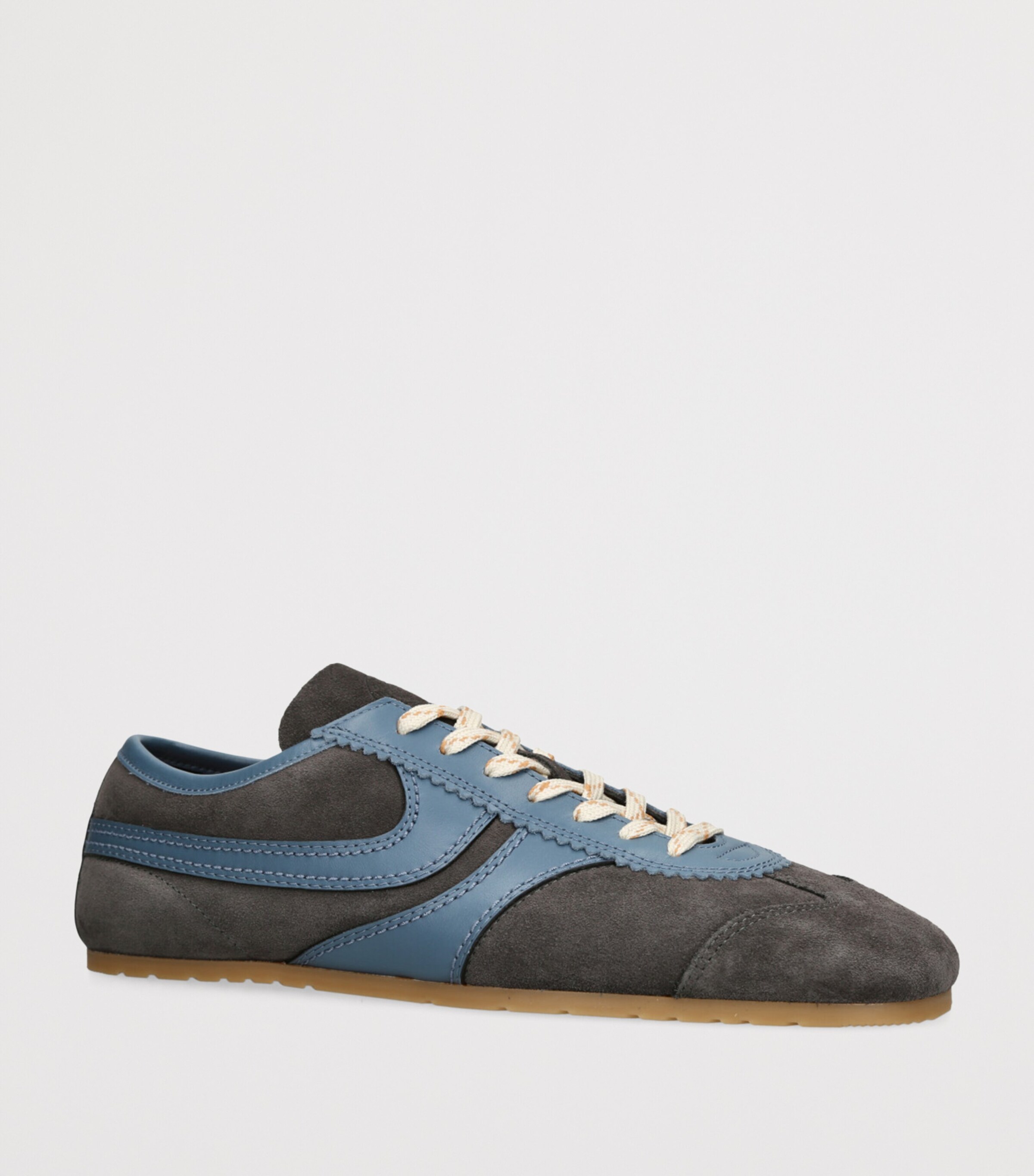 DRIES VAN NOTEN Suede Dustin Sneakers Grey/d.cmb Image 3
