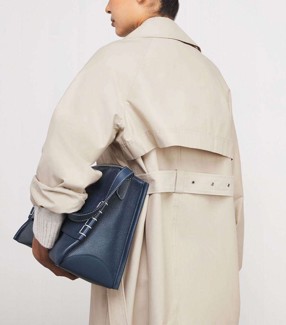 Showerproof Robyn Trench Coat MIST/HESSIAN TARTAN Image 6
