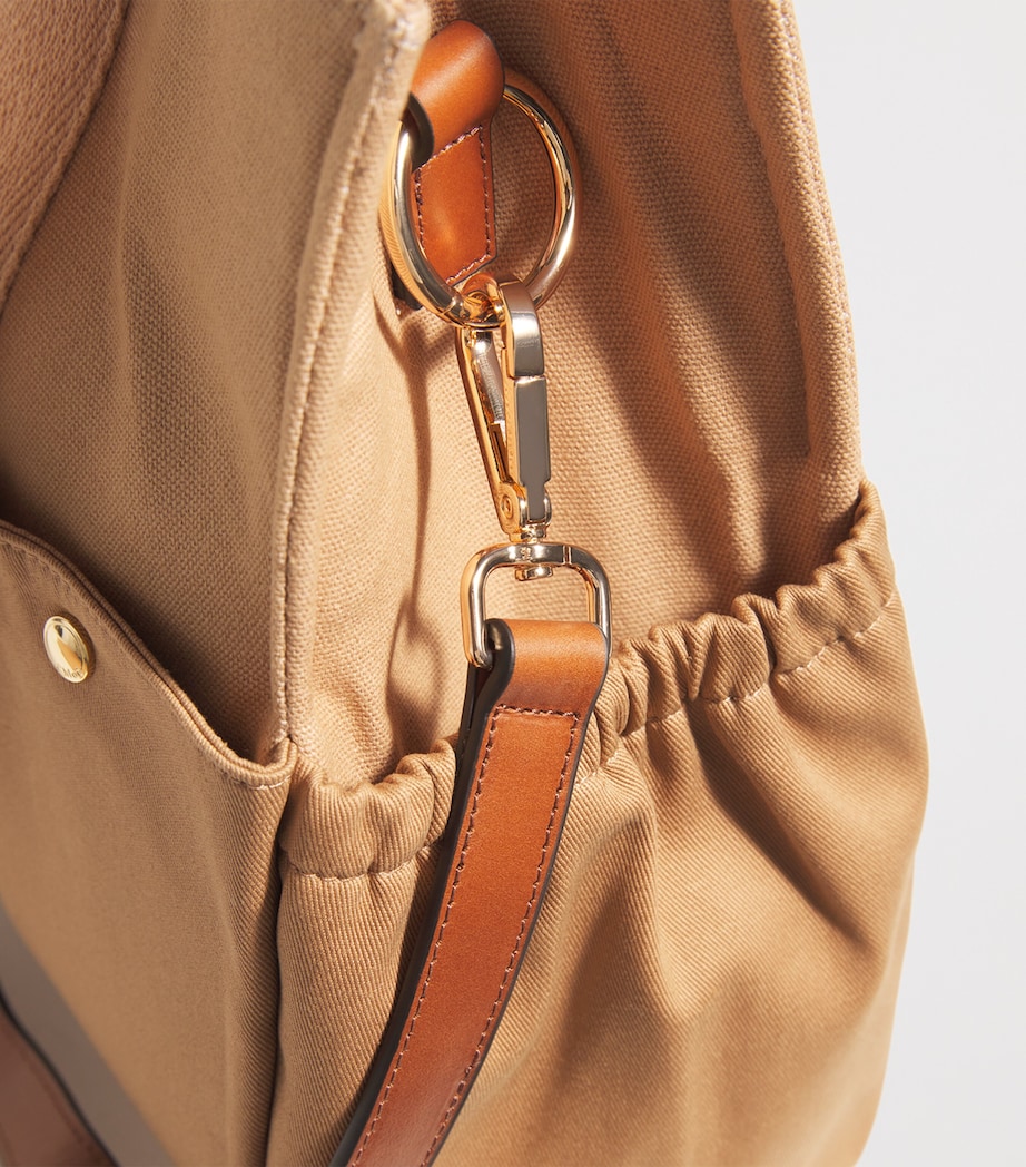 Canvas Logo Changing Bag STONE Image 7