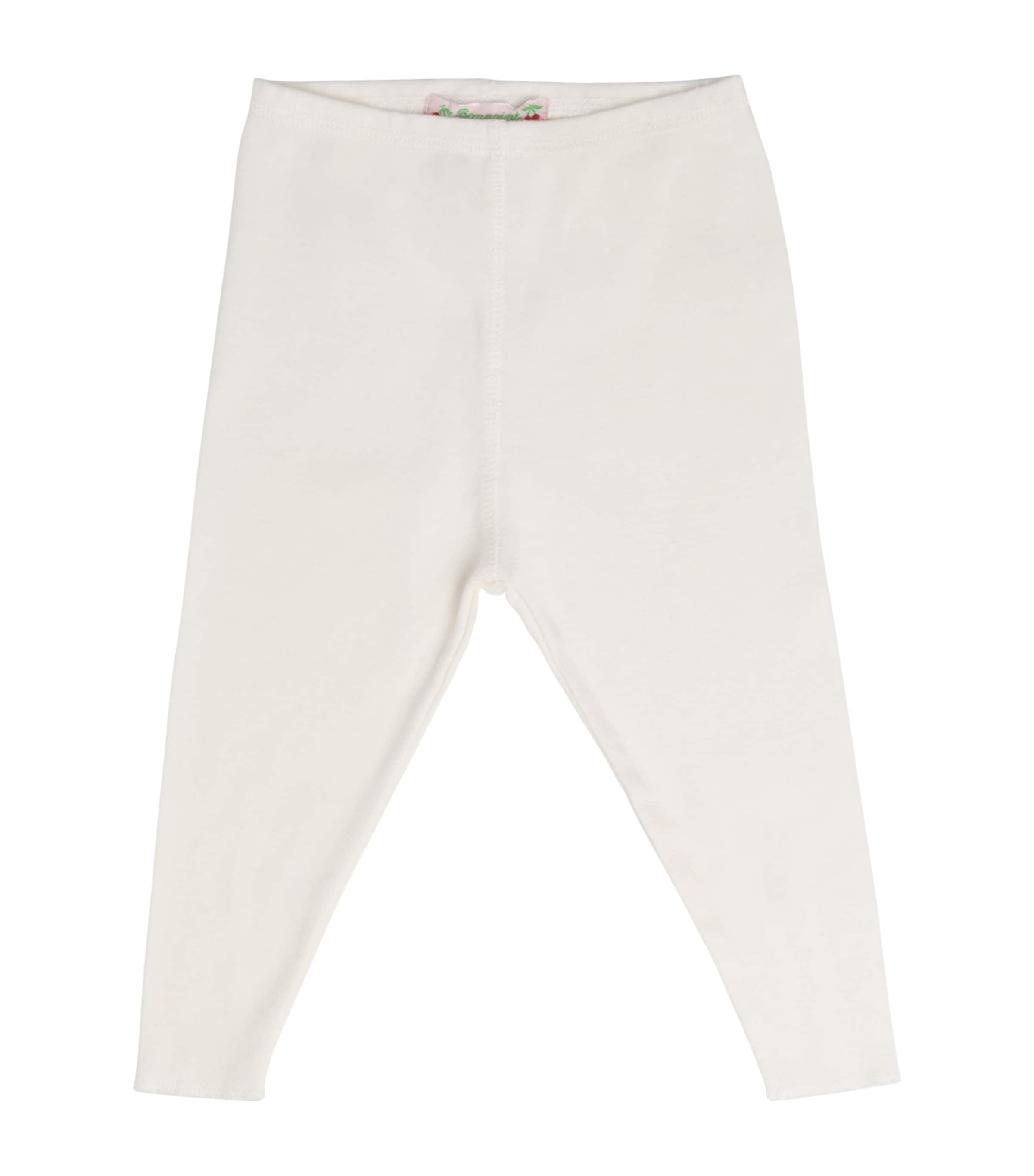 Bonpoint Cotton Leggings (1-36 Months) Blanc Lait Image 1