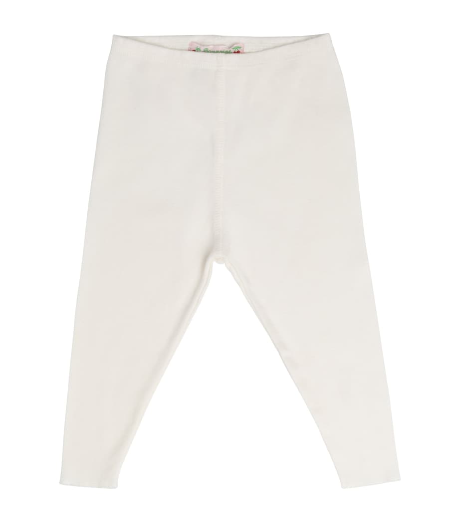 Bonpoint Cotton Leggings (1-36 Months) Blanc Lait Image 1