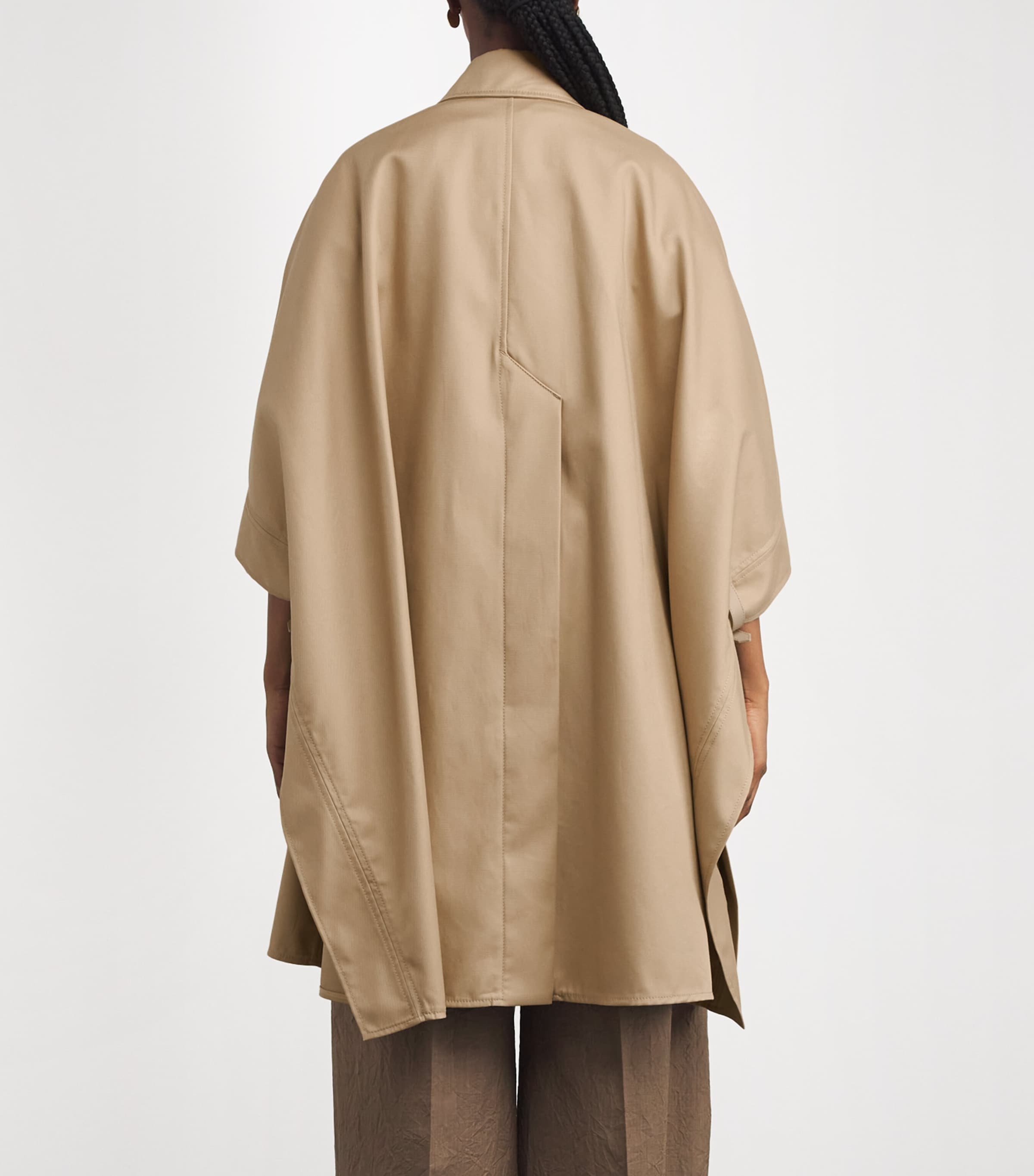 Cape Trench Coat SAND Image 4