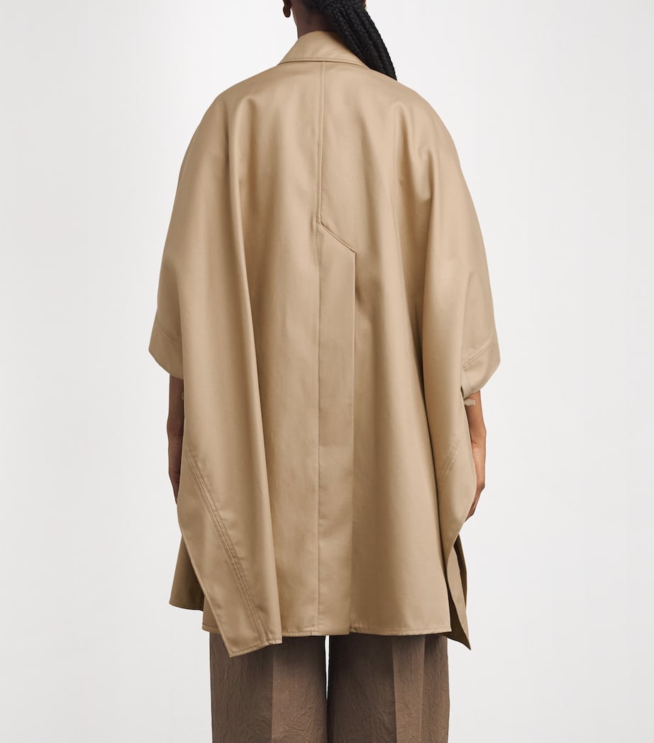 Cape Trench Coat SAND Image 4