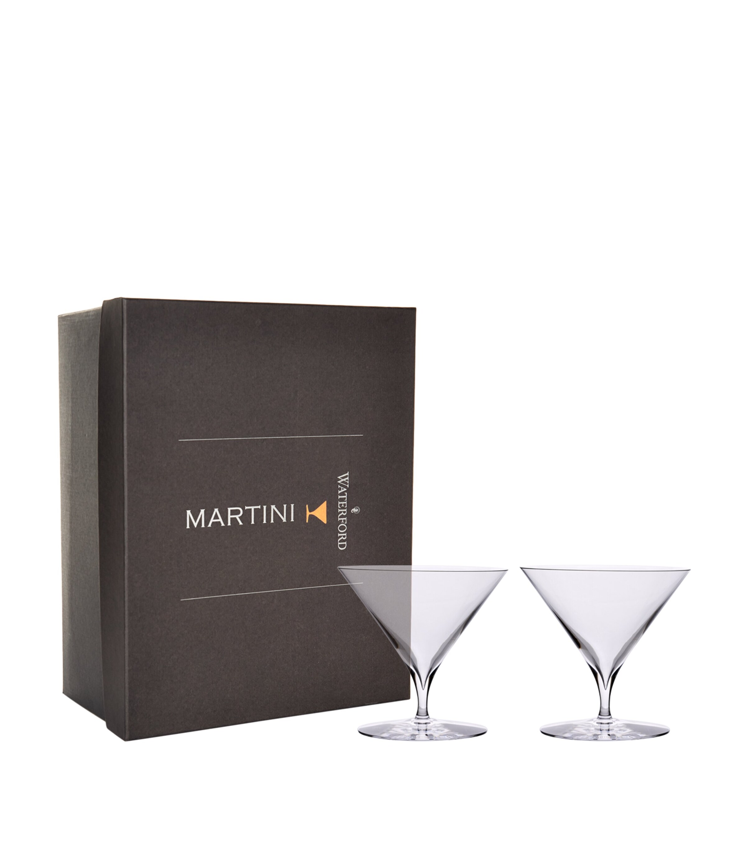 Set of 2 Elegance Martini Glasses CLEAR Image 4