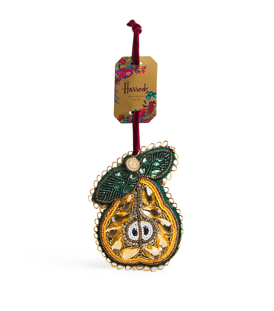 Embellished Pear Tree Decoration MULTI Image 1