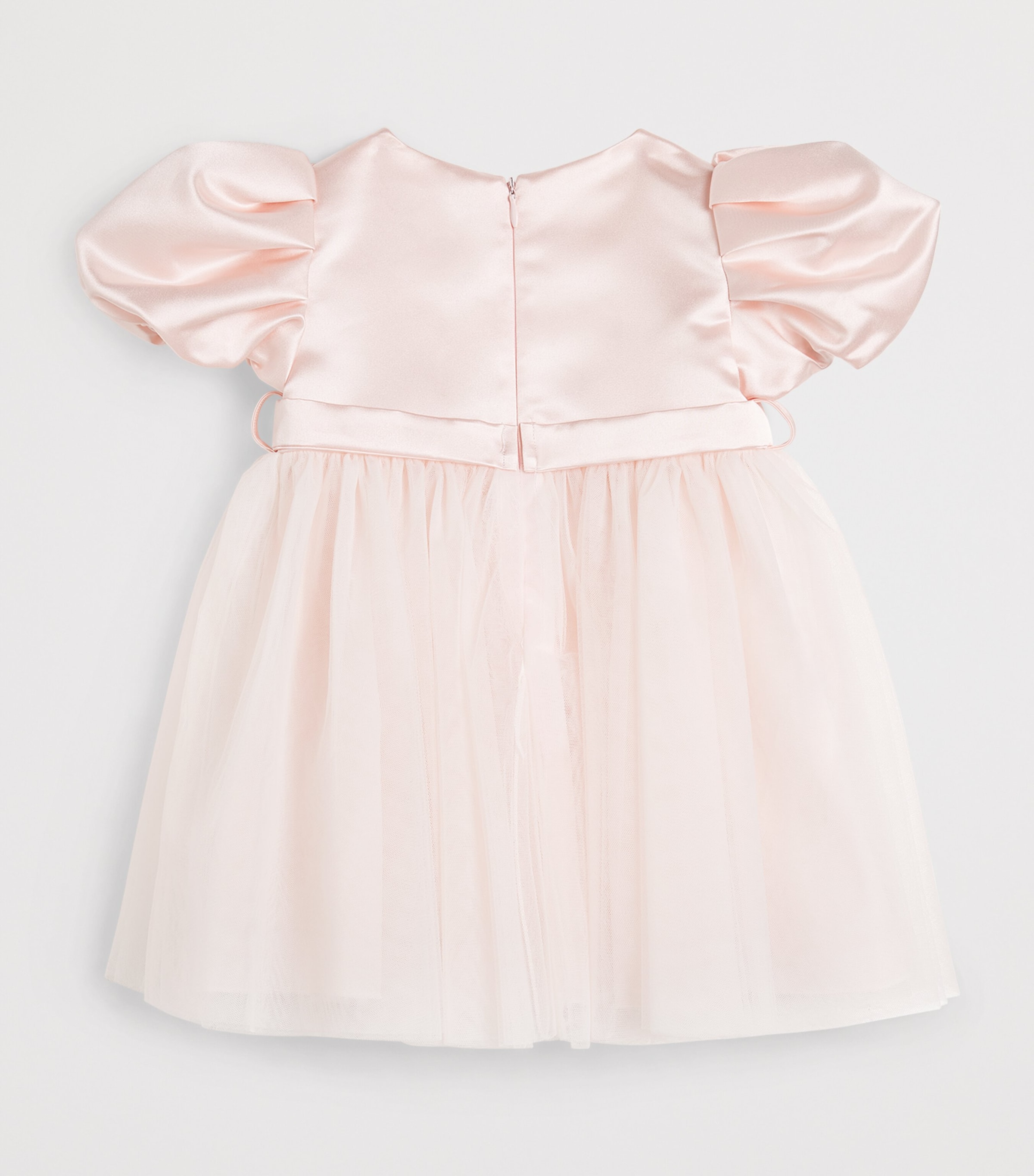 Bimbalo Tulle Ruffle-Sleeve Dress (1-24 Months) Pink Image 2