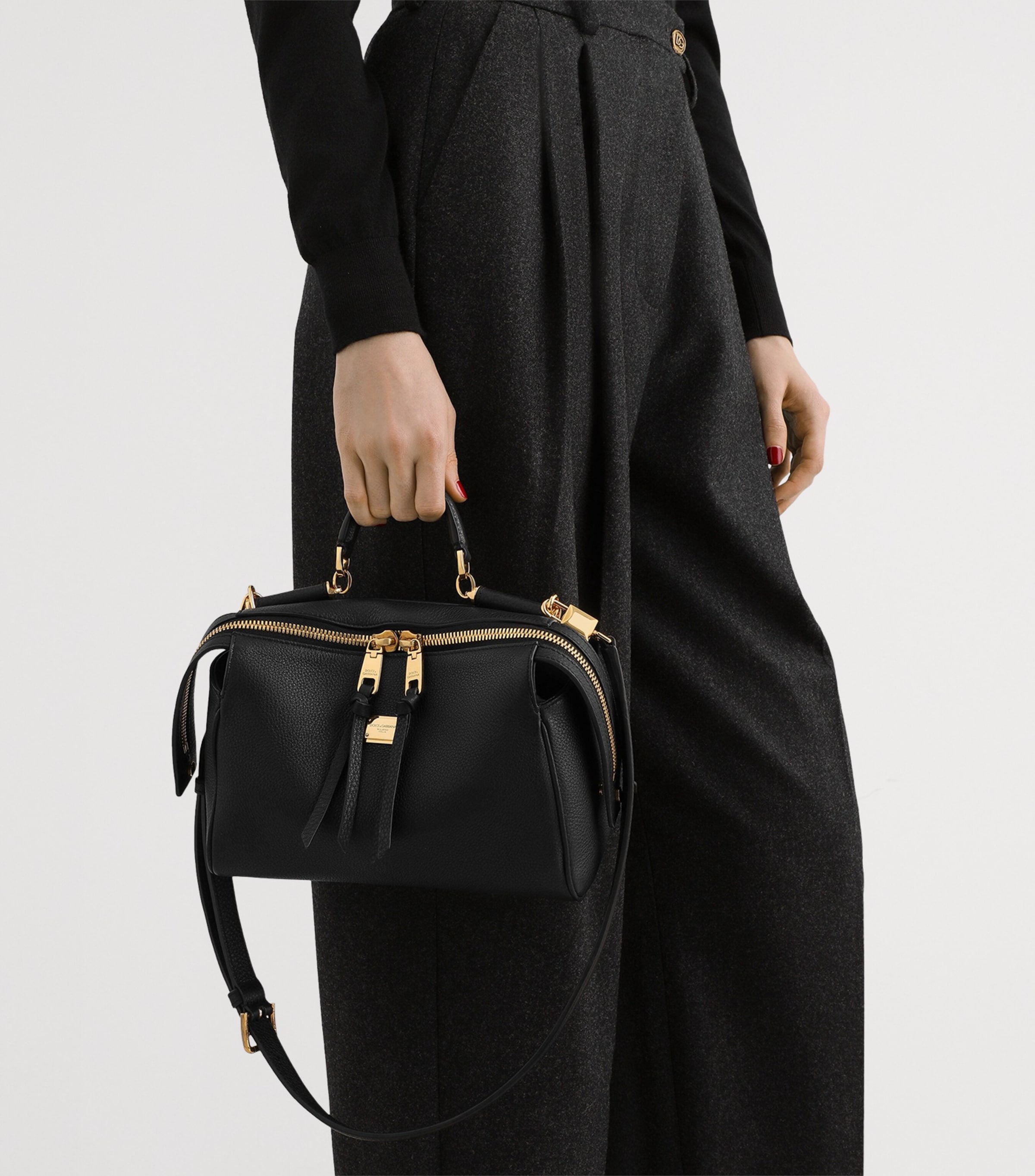 Dolce&Gabbana Dolce Top-Handle Box Bag Black Image 2