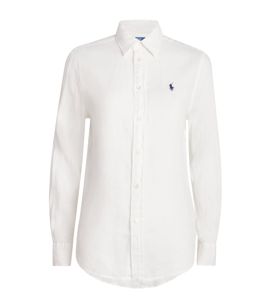 Linen Classic Shirt WHITE Image 1