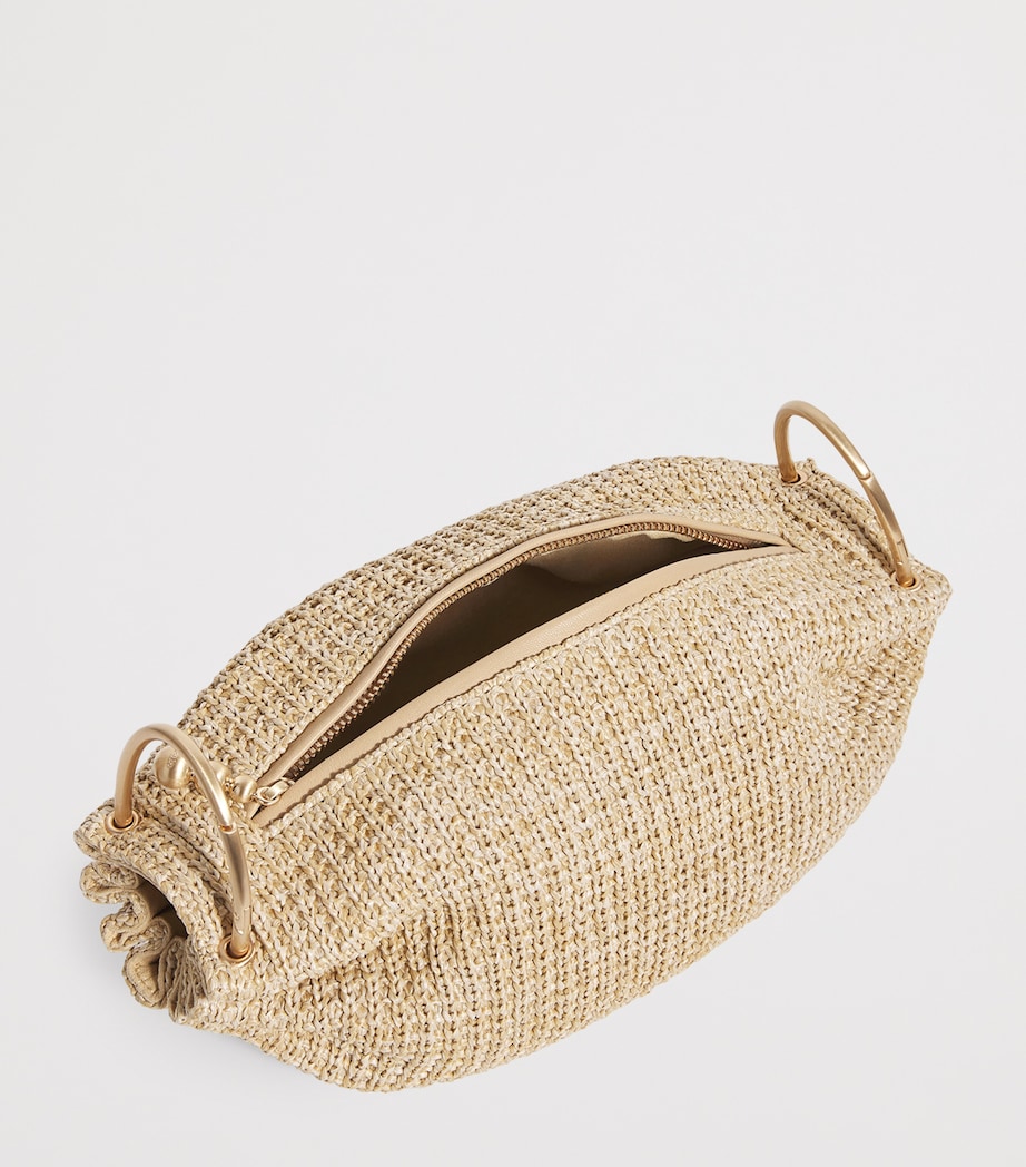 Raffia Cinch Cross-Body Bag NATURAL Image 4