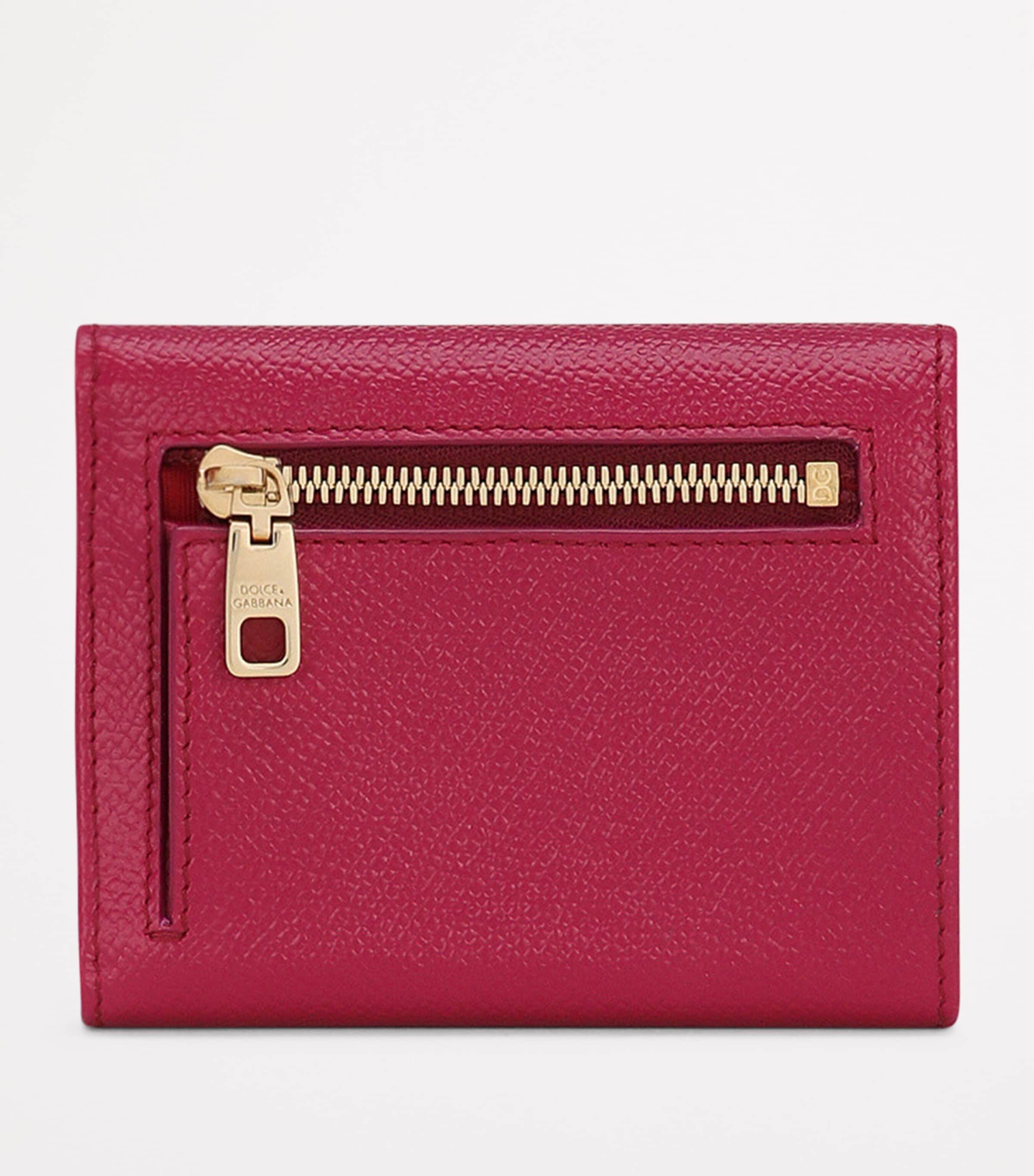 Leather Dauphine Wallet 8M073-WINE Image 4