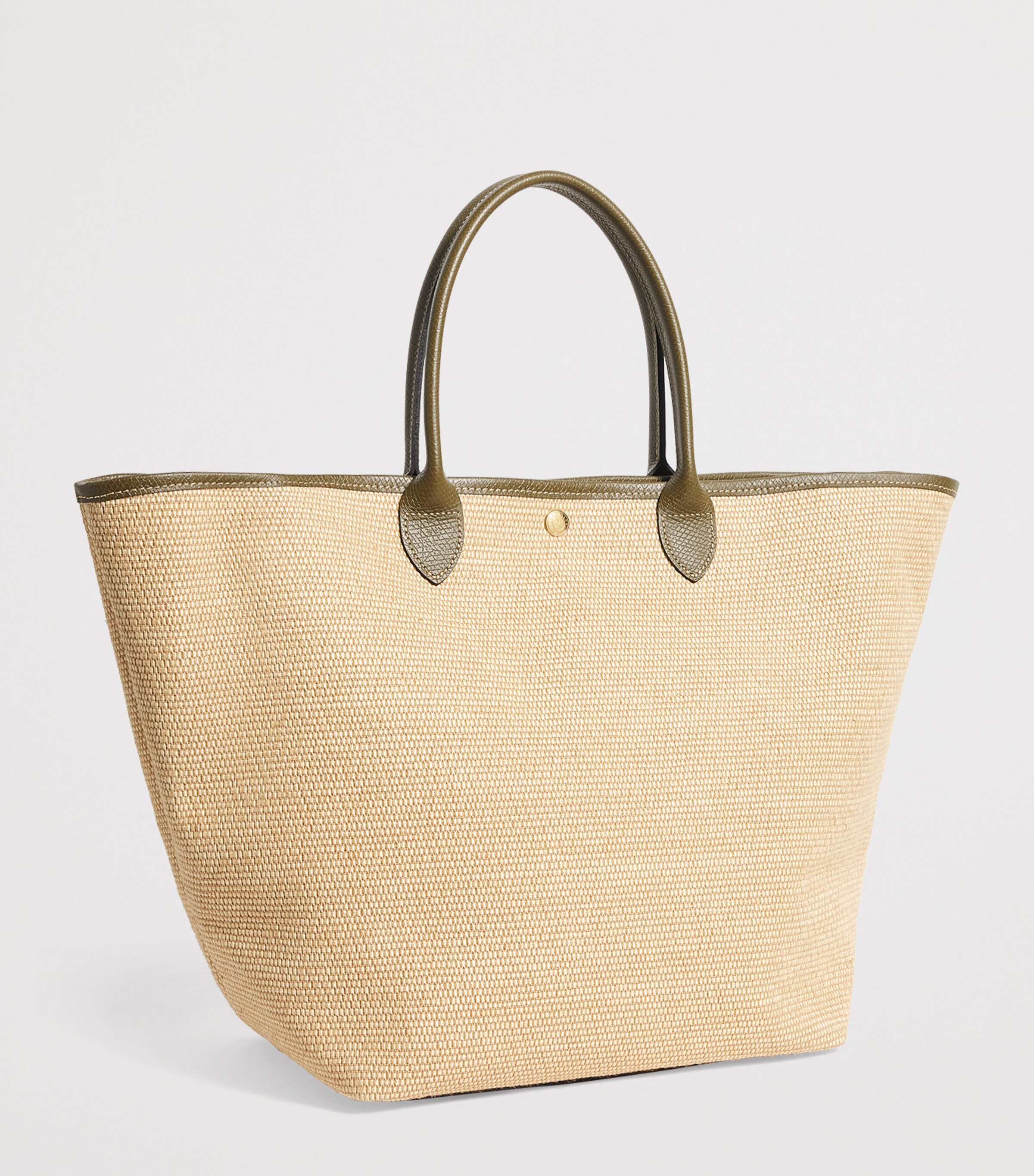 トートバッグ Longchamp Large Basket Bag Le Pliage Collection L Basket bag Artichoke - Canvas