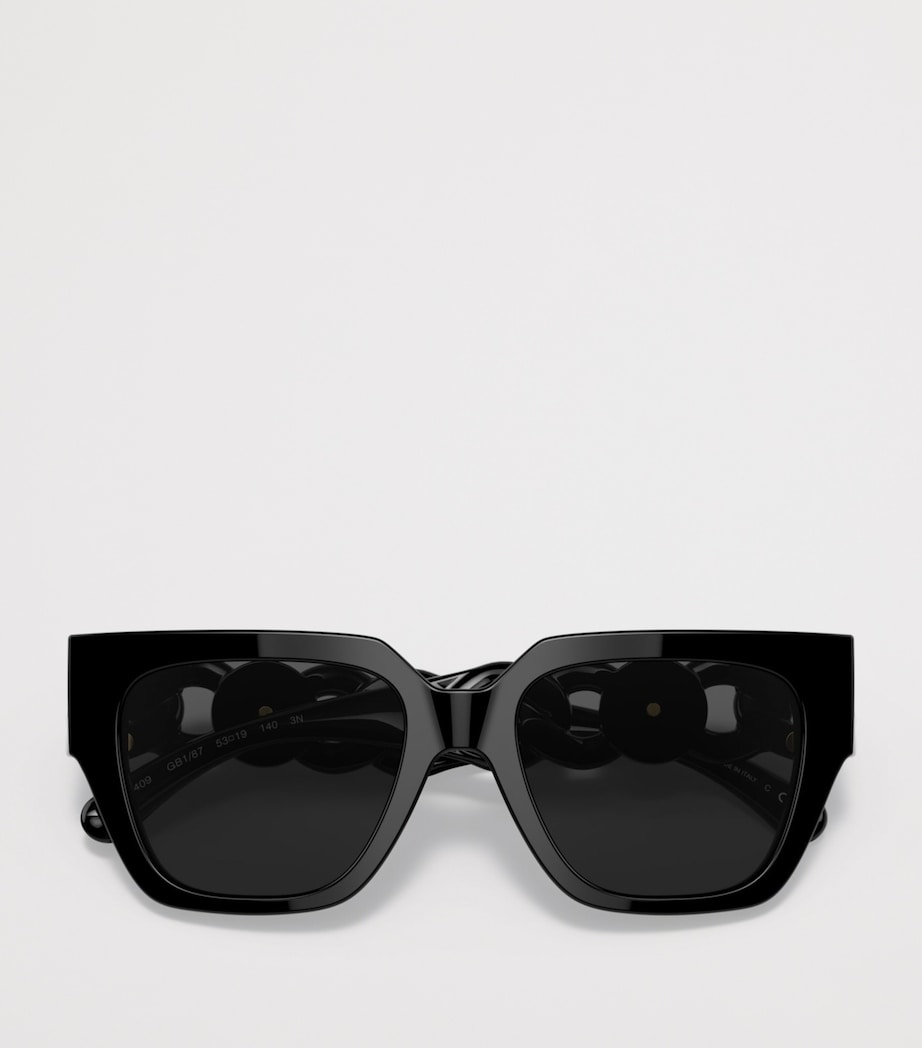 Versace Square Sunglasses Black Image 5