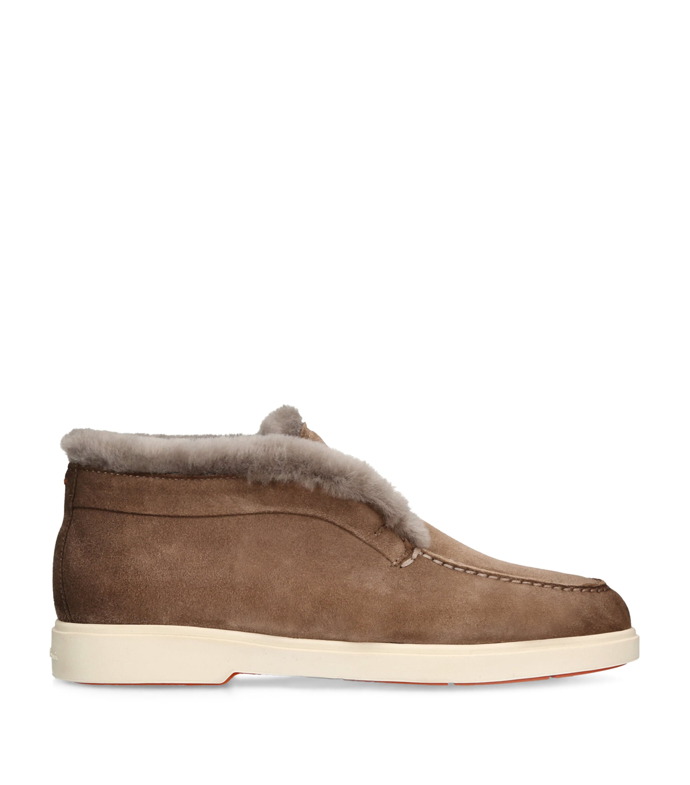 Santoni Suede Fortune Ankle Boots Rust Comb Image 1