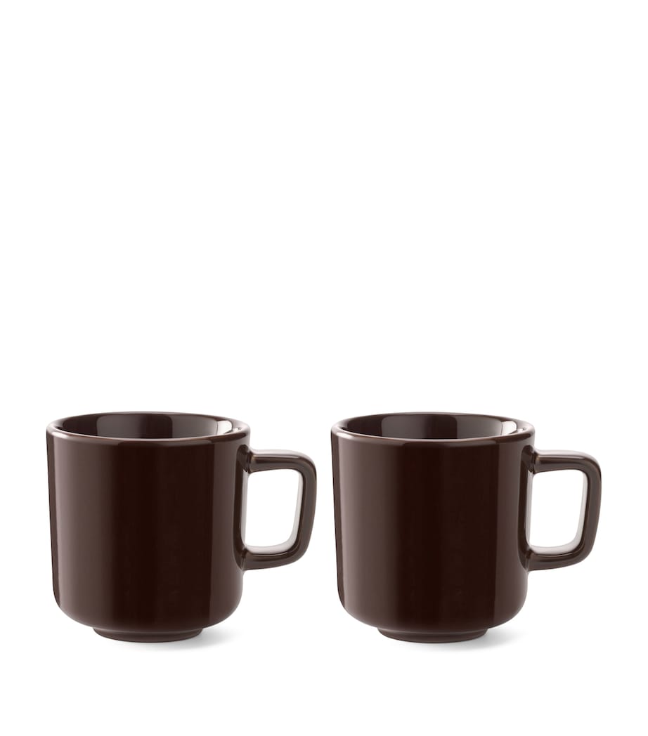 Set of 2 Porcelain Collective Espresso Cups (75ml) MOCHA Image 1