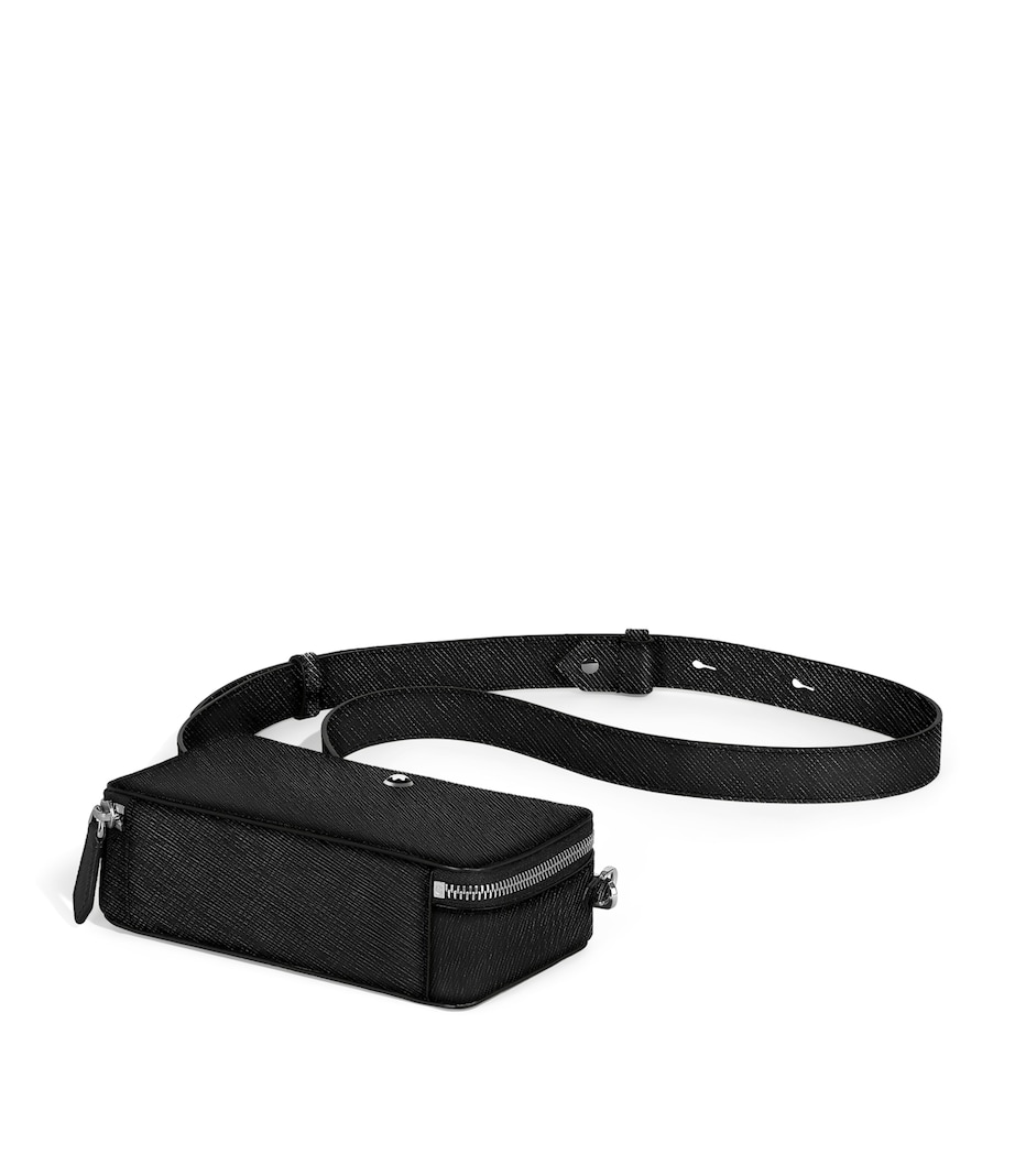 Leather Sartorial Travel Case BLACK Image 4