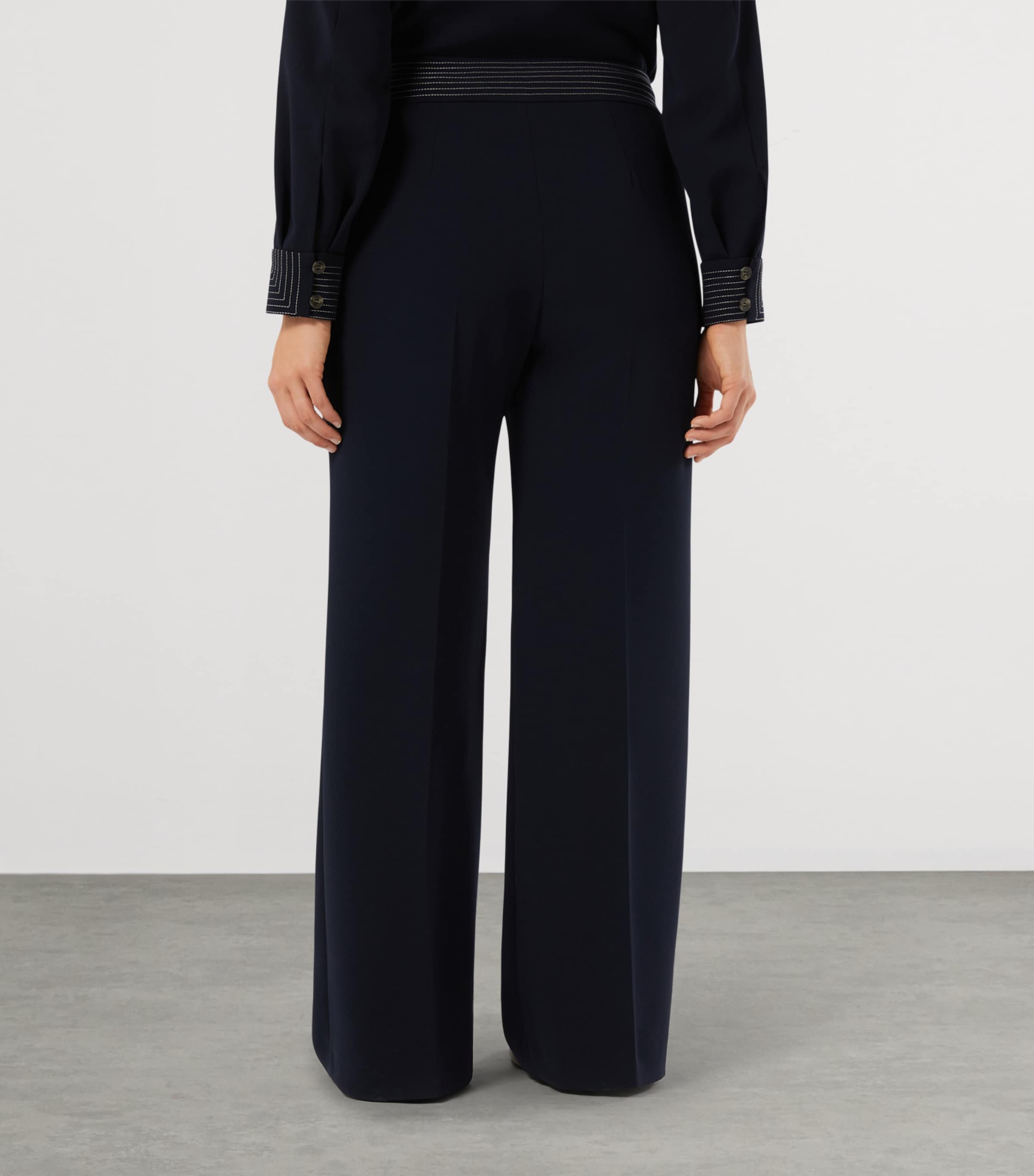 Cady Embroidered Trousers MIDNIGHTBLUE Image 3