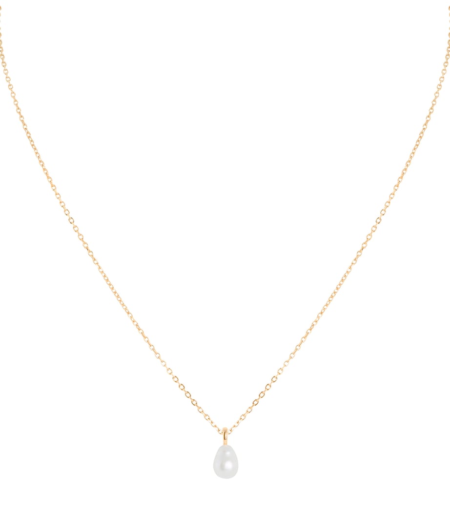 Astrid & Miyu Gold-Plated Sterling Silver and Pearl Pendant Necklace Gold Image 1