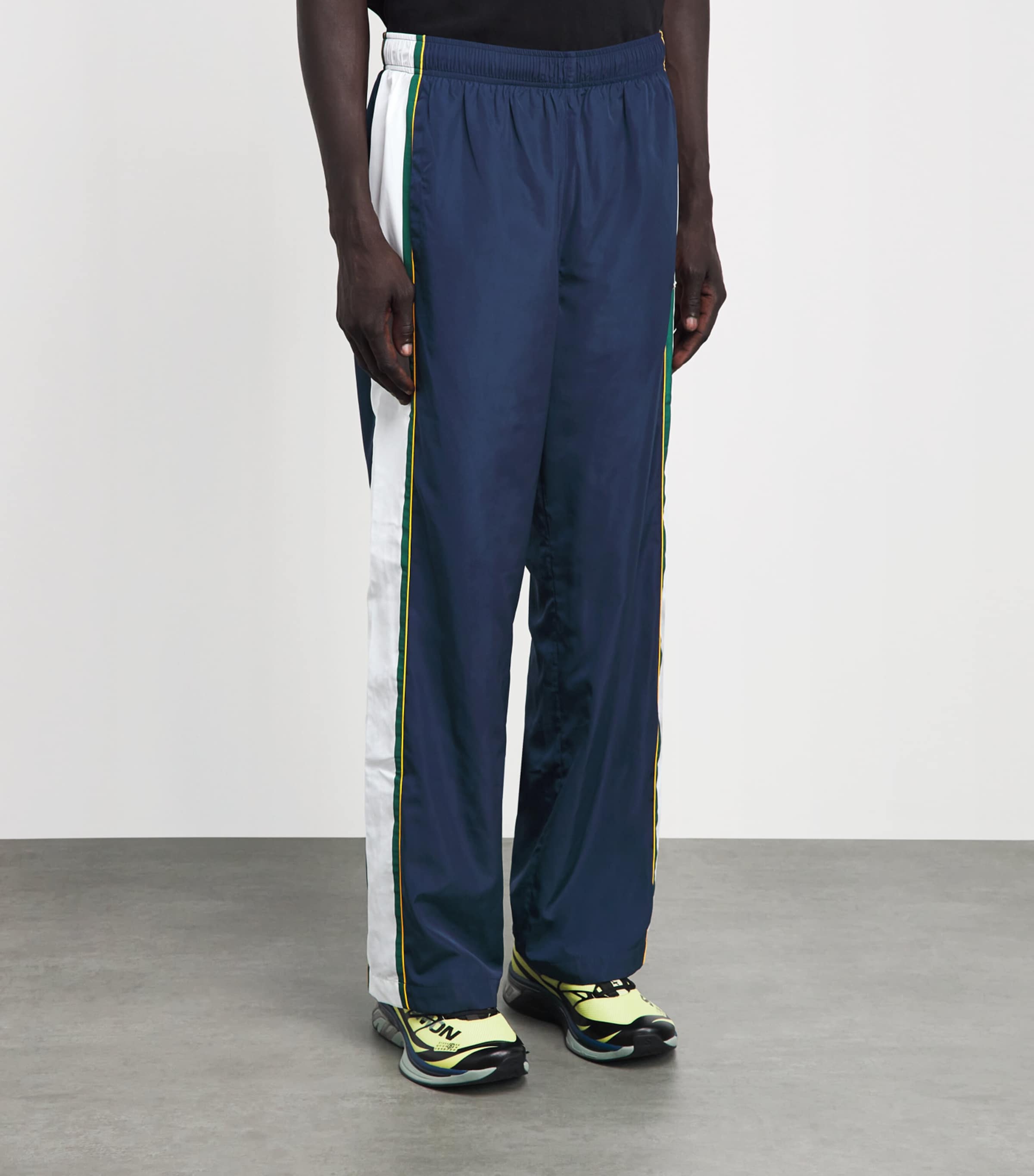Casablanca Mens Logo Track Pants Nav/grn/wht/ylw Image 4