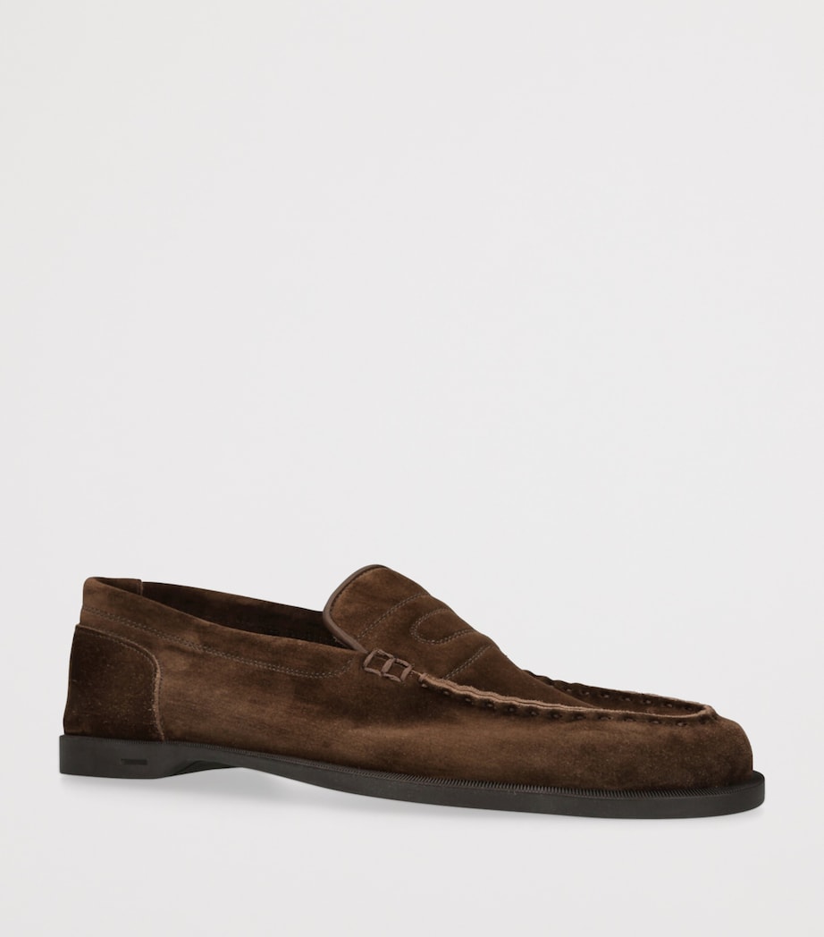 Suede Pace Loafers DARK BROWN Image 3