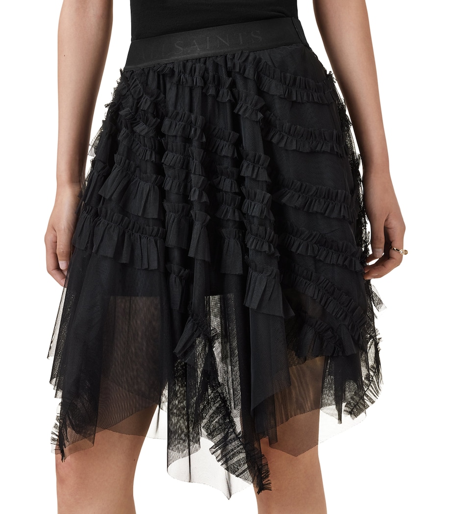 Tulle Jayde Midi Skirt BLACK Image 8