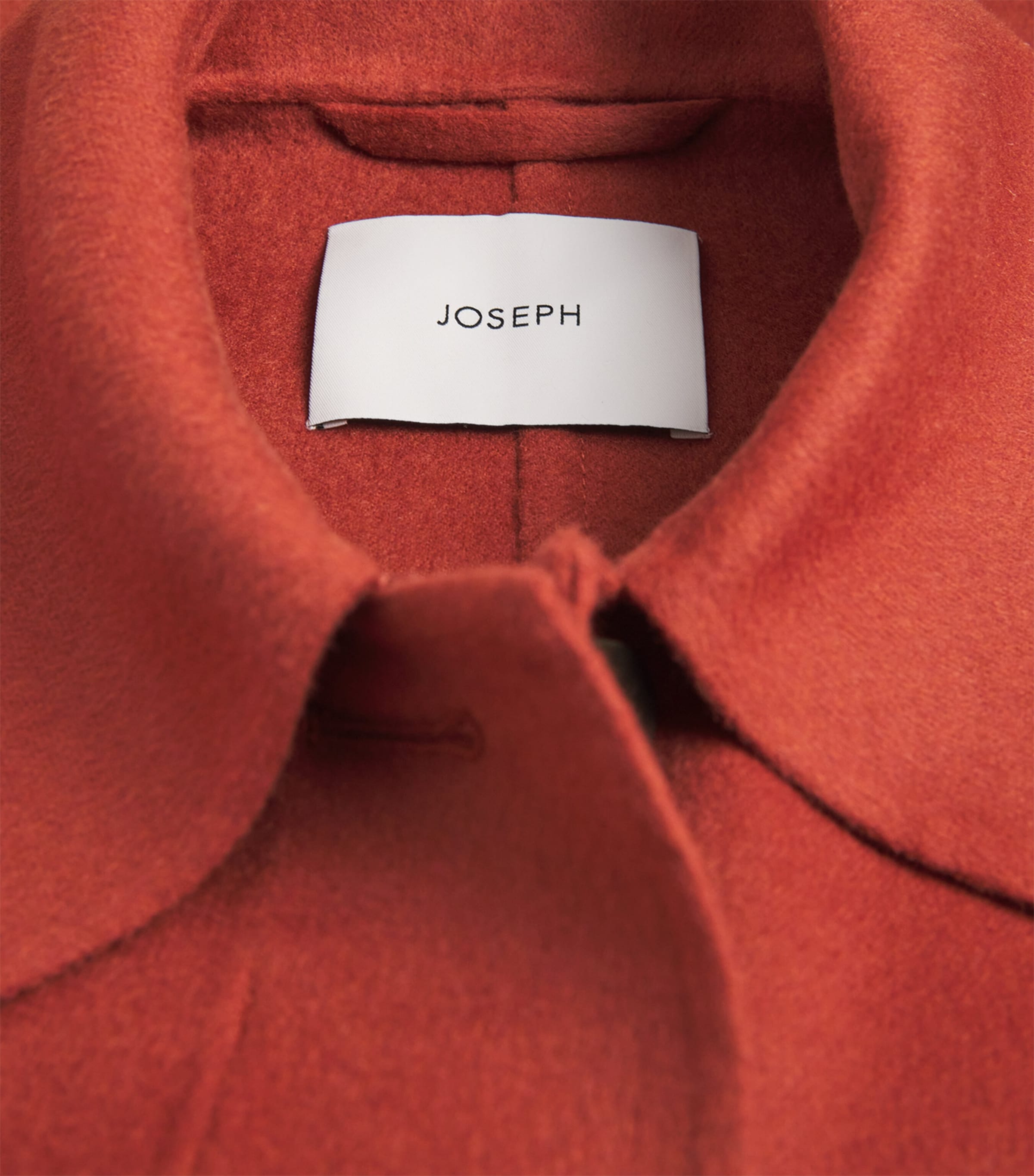 Wool-Silk Cropped Kalaa Jacket TERRACOTTA Image 6