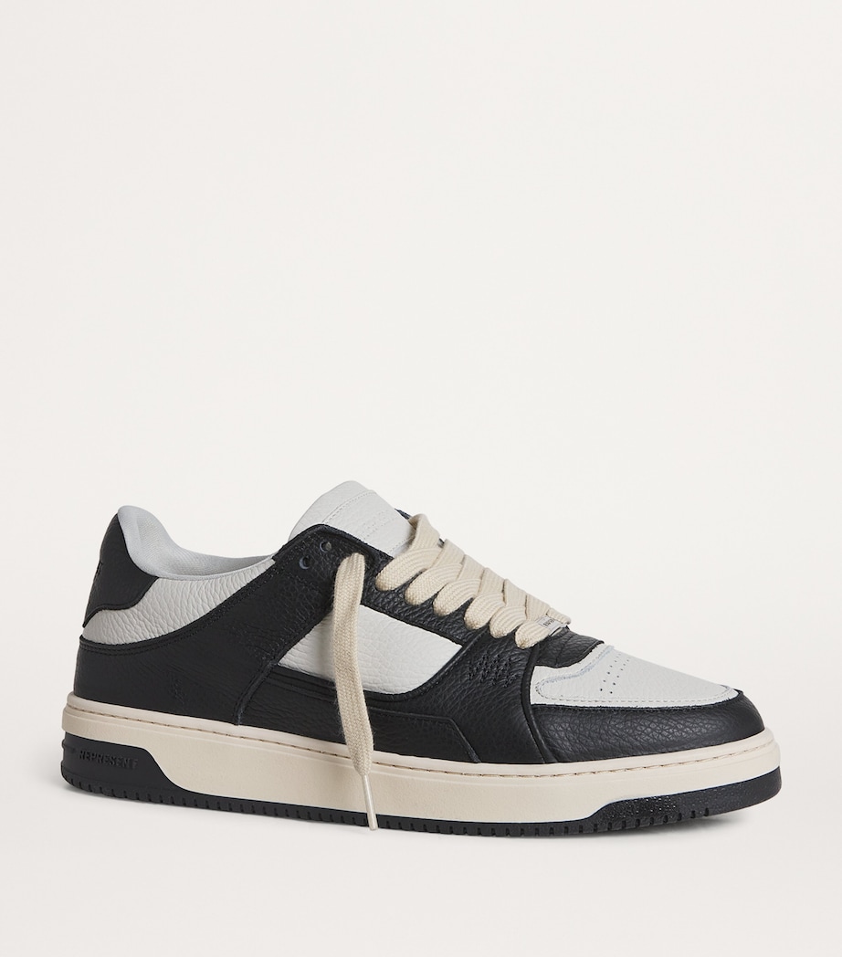 Represent Leather Apex Low-Top Sneakers Black/vintage White Image 5