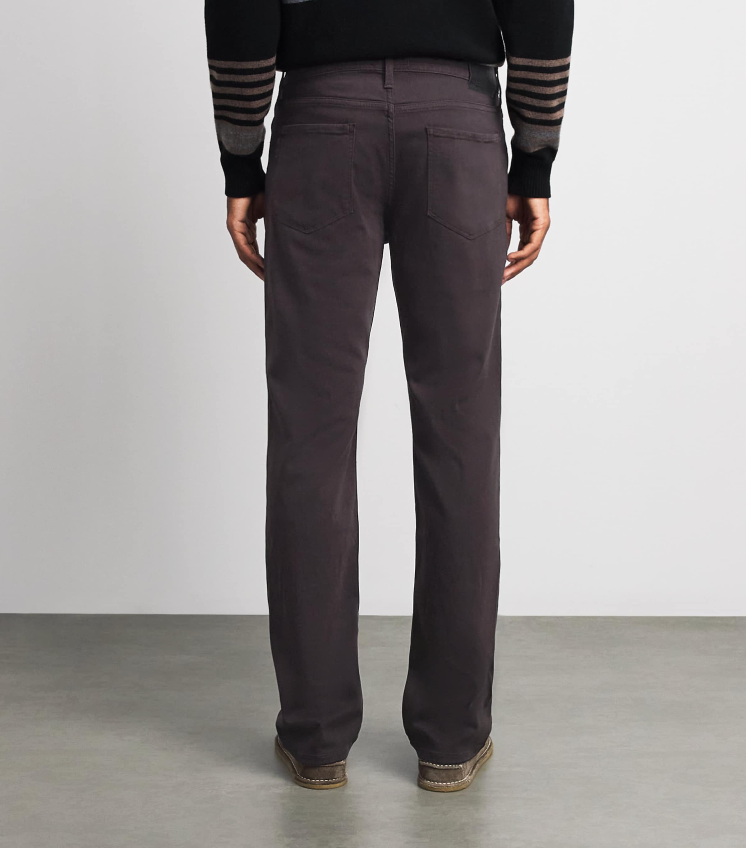 PAIGE Mens Normandie Straight Jeans Deep Chocolate Image 5