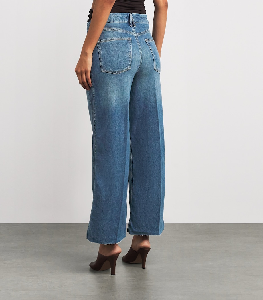 Good Skate Cropped Wide-Leg Jeans 1005 INDIGO Image 4
